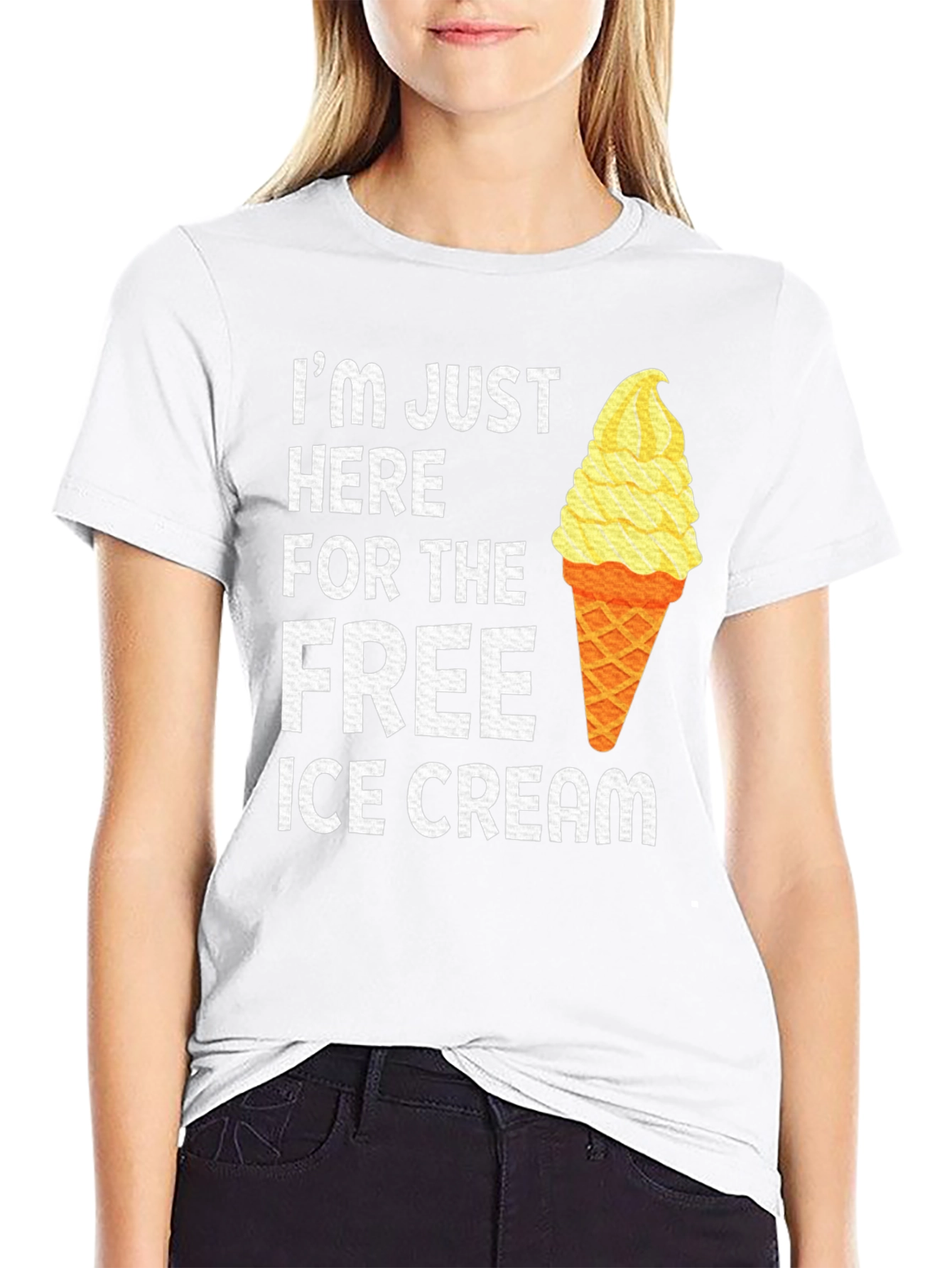 Free Ice Cream T-Shirt Funny Tee