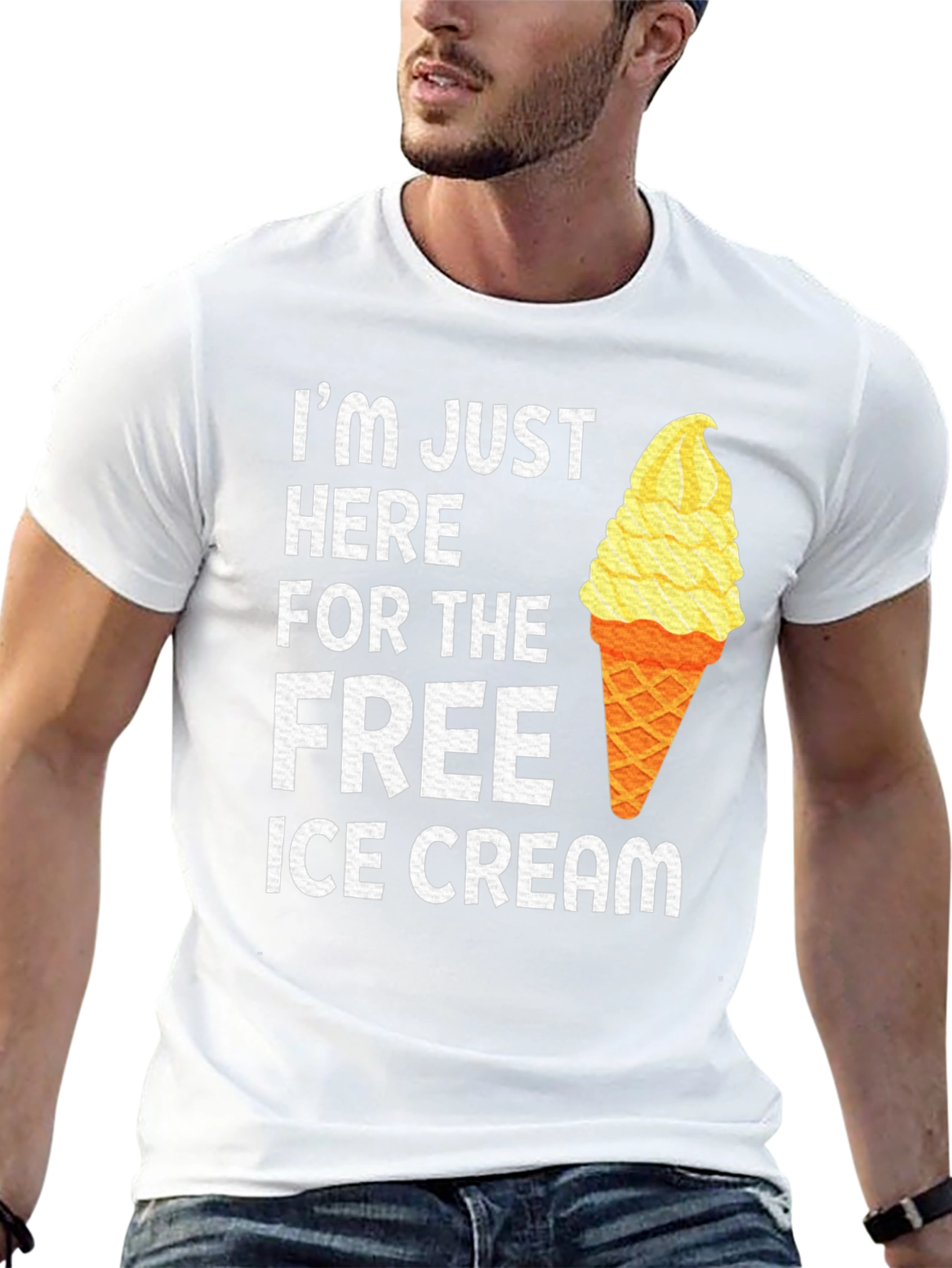 Free Ice Cream T-Shirt Funny Tee