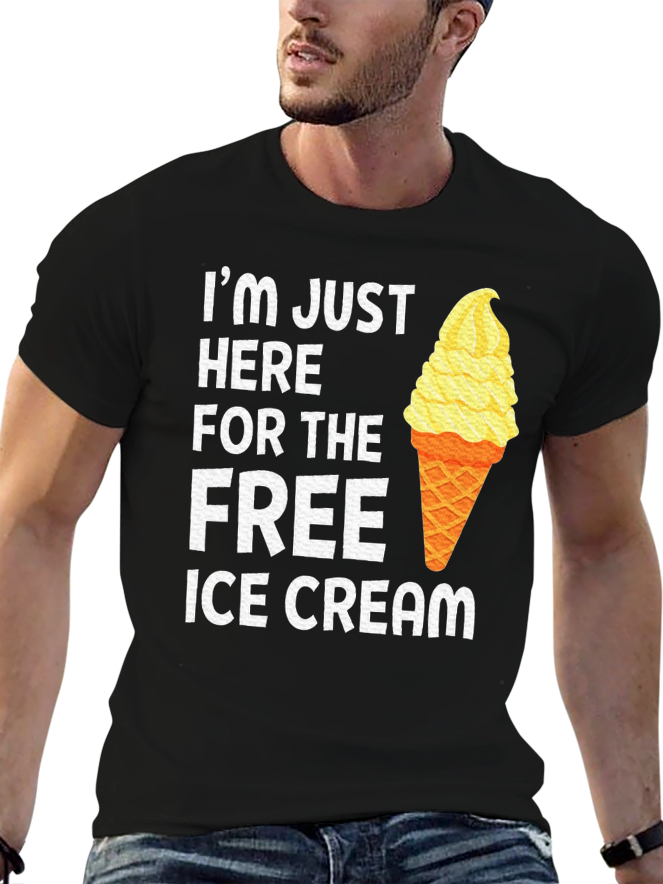 Free Ice Cream T-Shirt Funny Tee