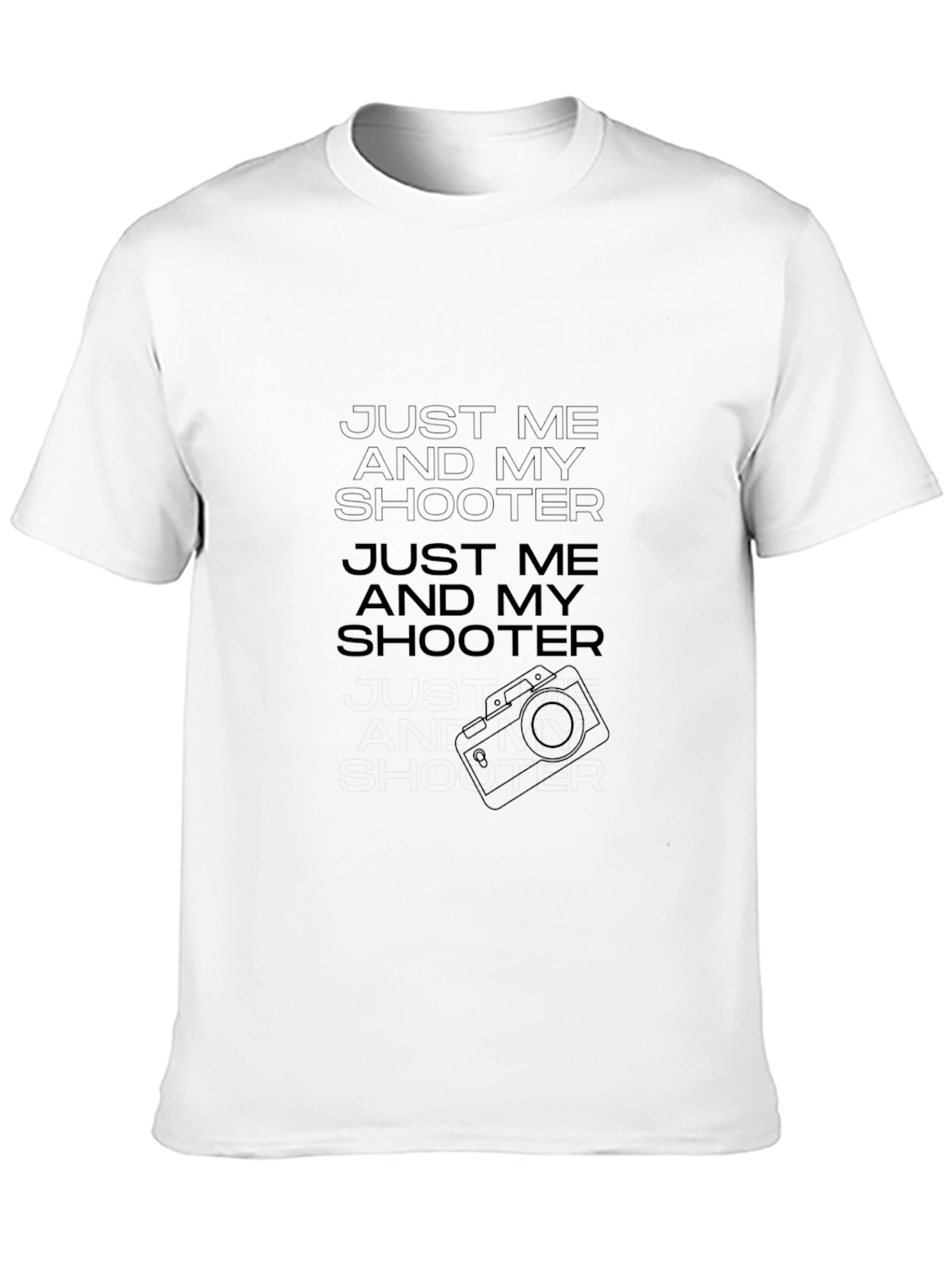 Just Me and My Shooter Black Graphic Tee