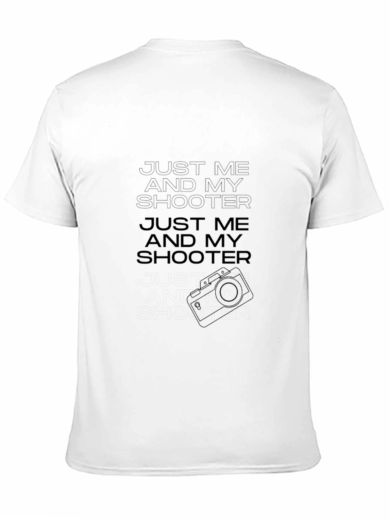 Just Me and My Shooter Black Graphic Tee