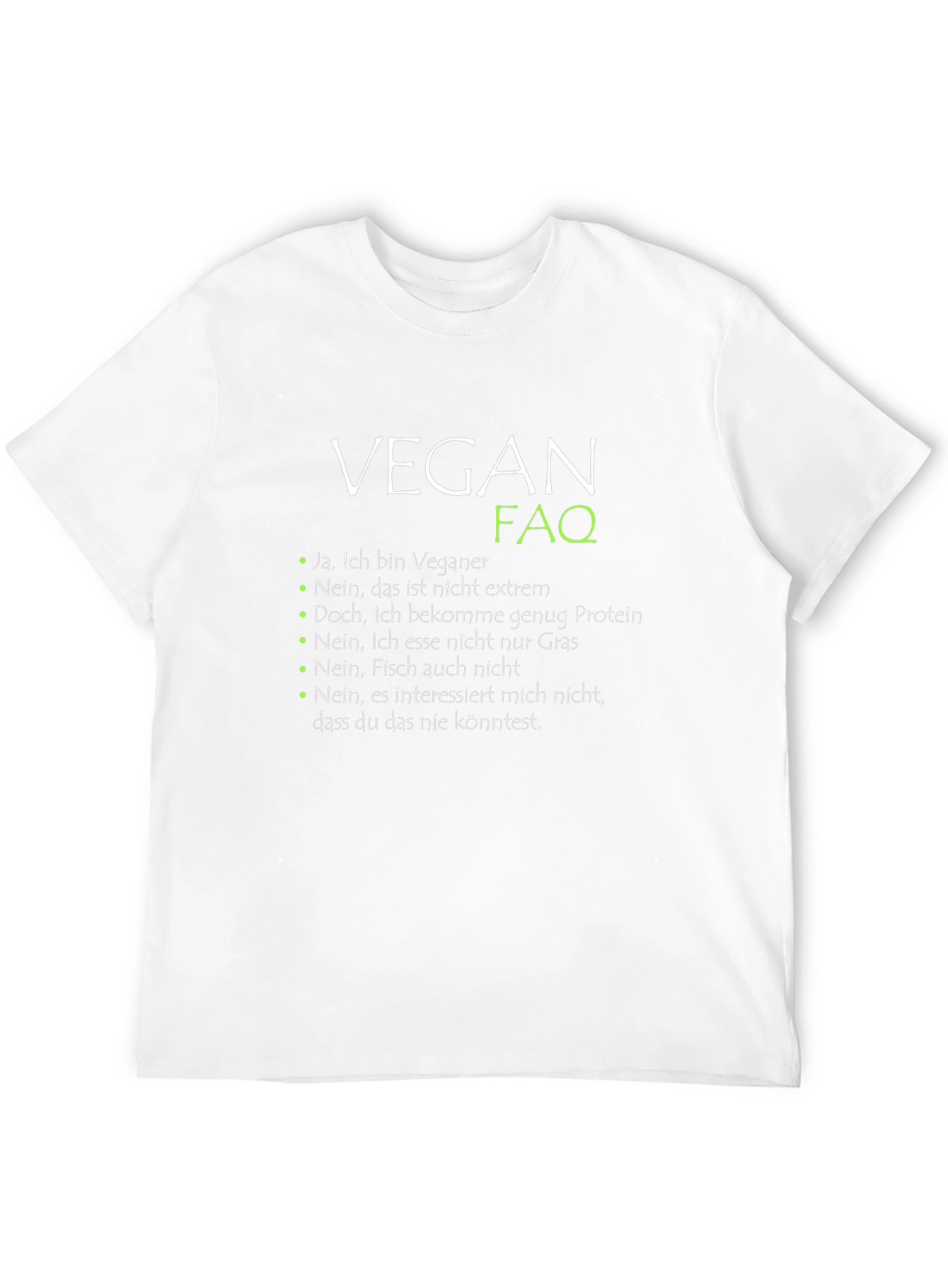 Vegan FAQ T-Shirt - Black Graphic Tee