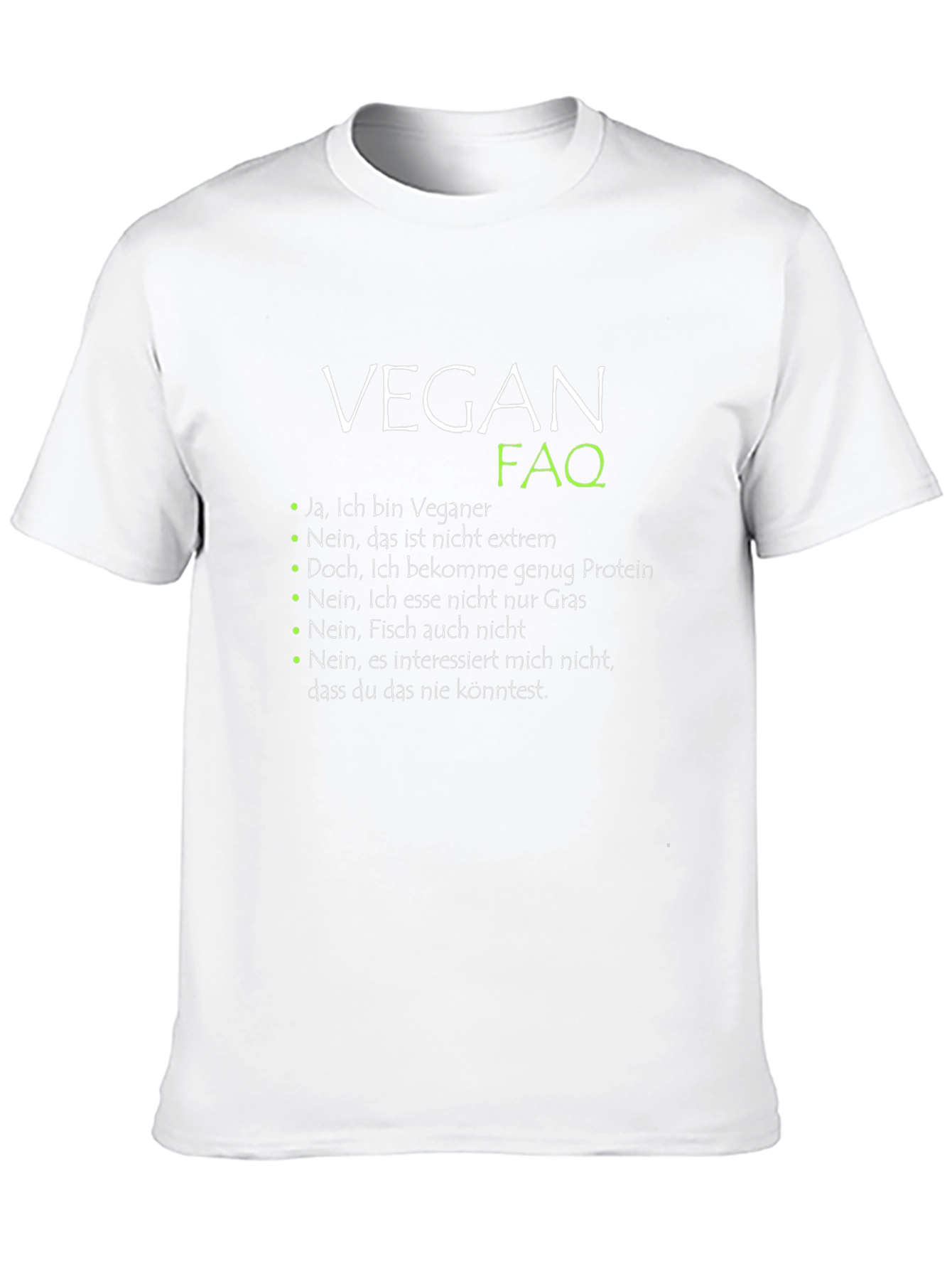 Vegan FAQ T-Shirt - Black Graphic Tee