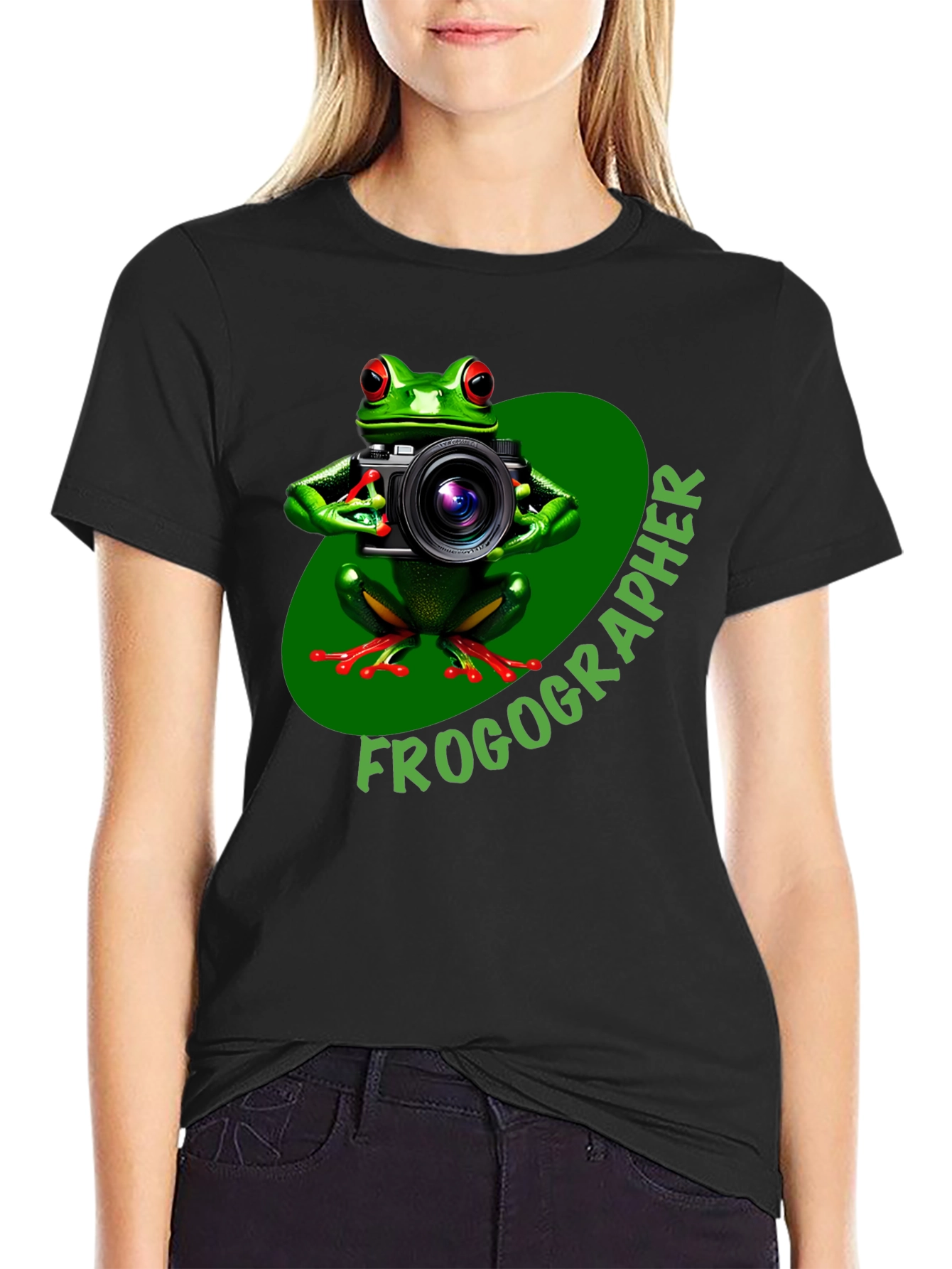 Frogographer T-Shirt - Funny Photography Design
