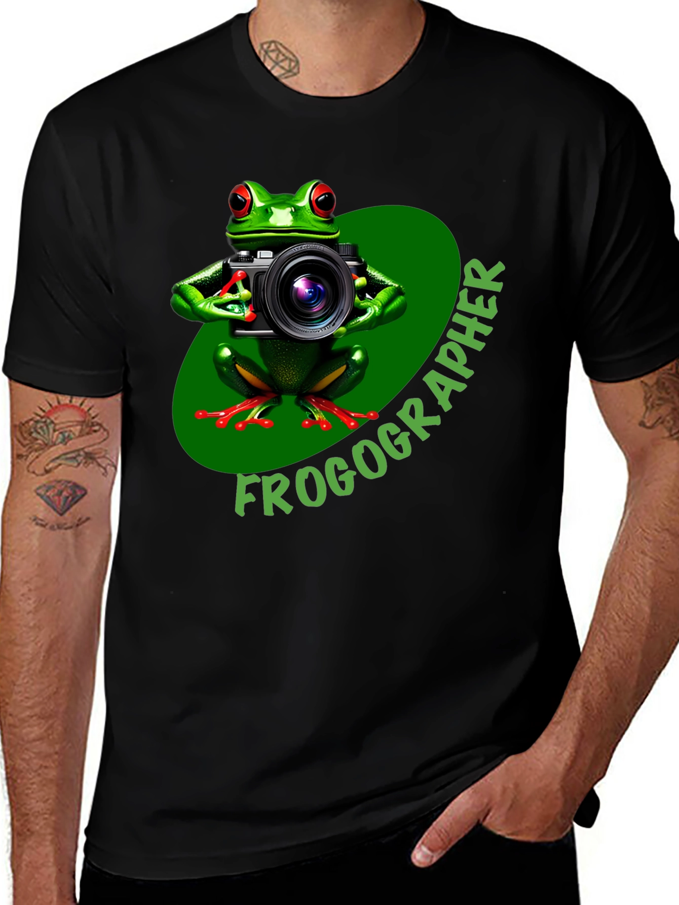 Frogographer T-Shirt - Funny Photography Design