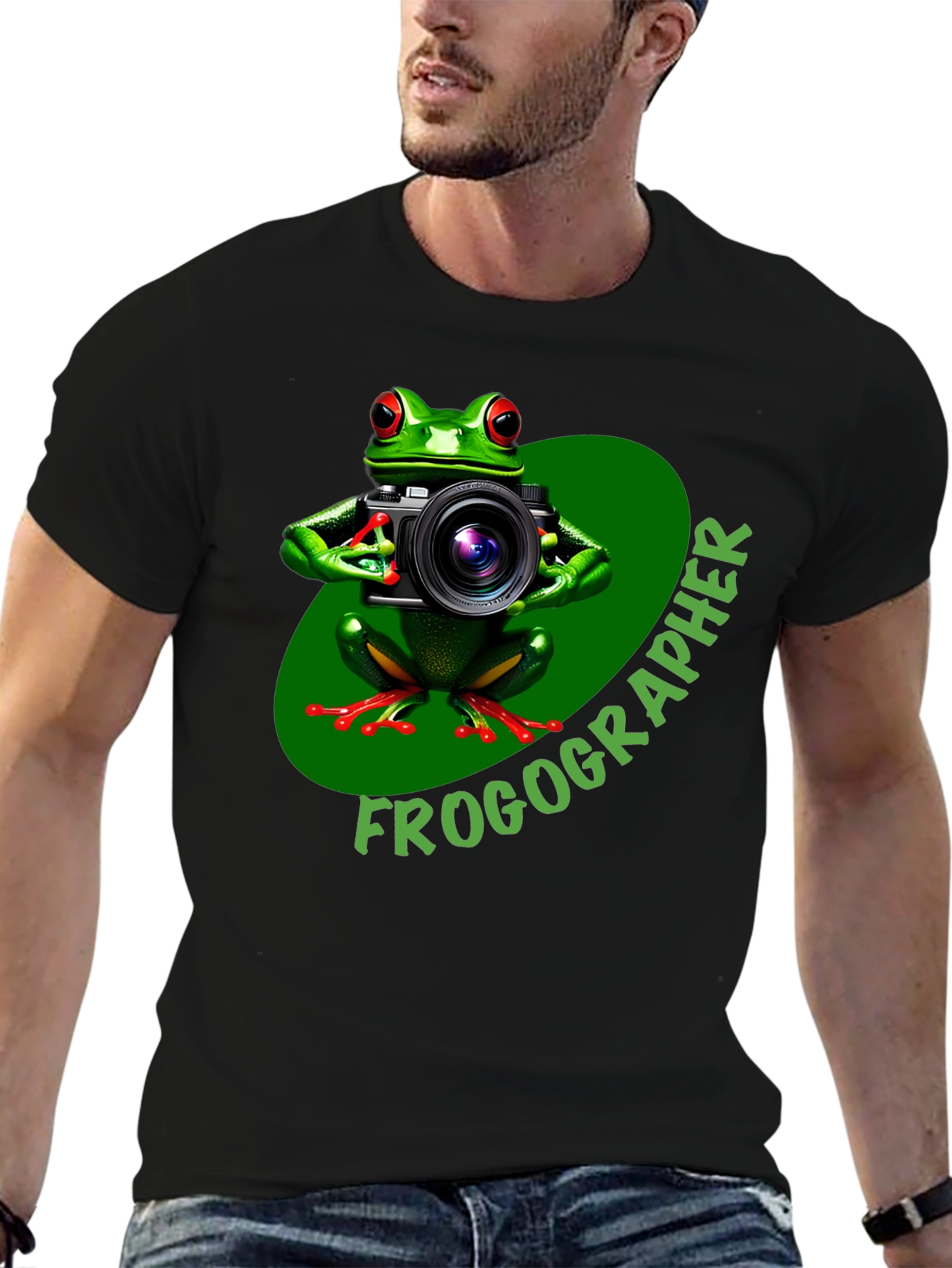 Frogographer T-Shirt - Funny Photography Design