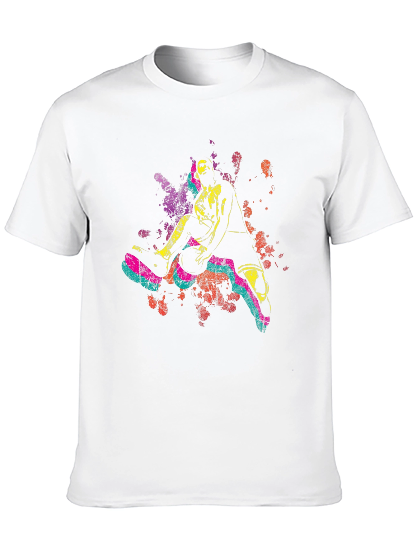 Basketball Player Graphic Tee - Sporty Black T-Shirt
