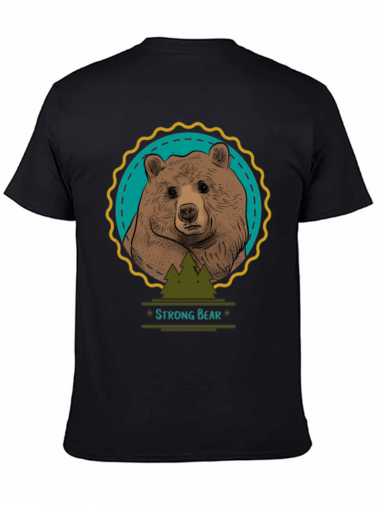 Strong Bear Graphic Tee - Nature Inspired Design