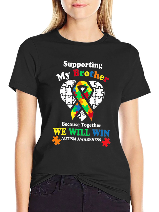 Supporting My Brother Autism Awareness T-Shirt