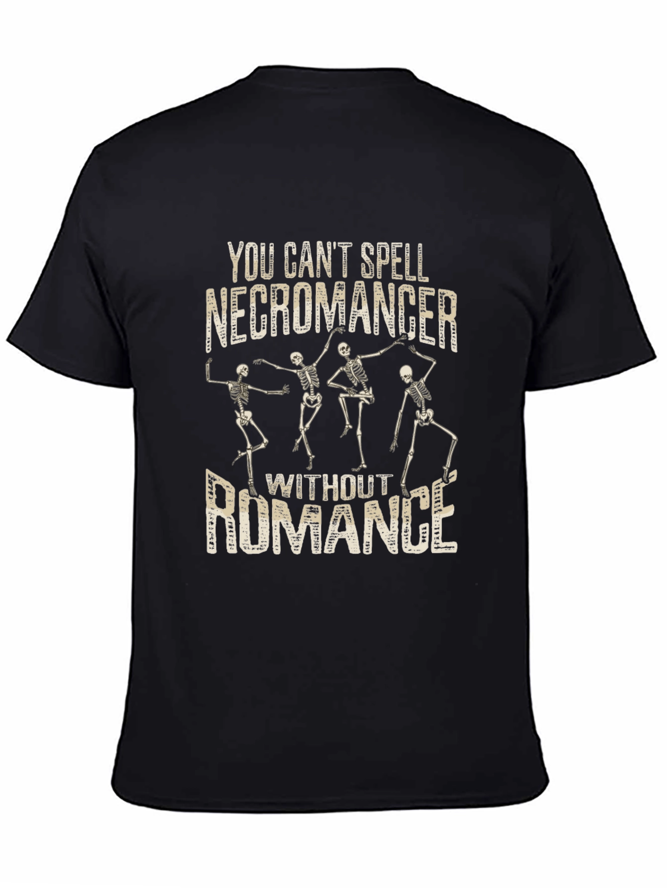 Necromancer Romance Graphic T-Shirt - Funny Skeleton Tee