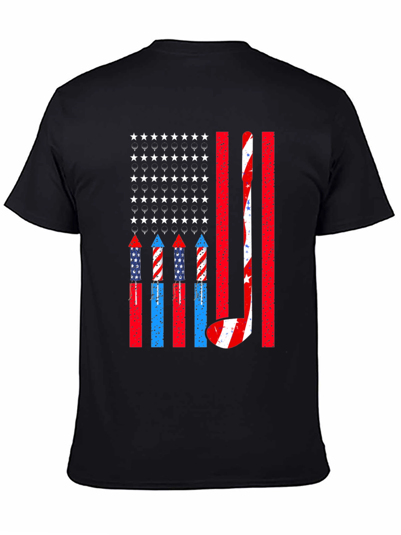 Patriotic Hockey USA Flag T-Shirt