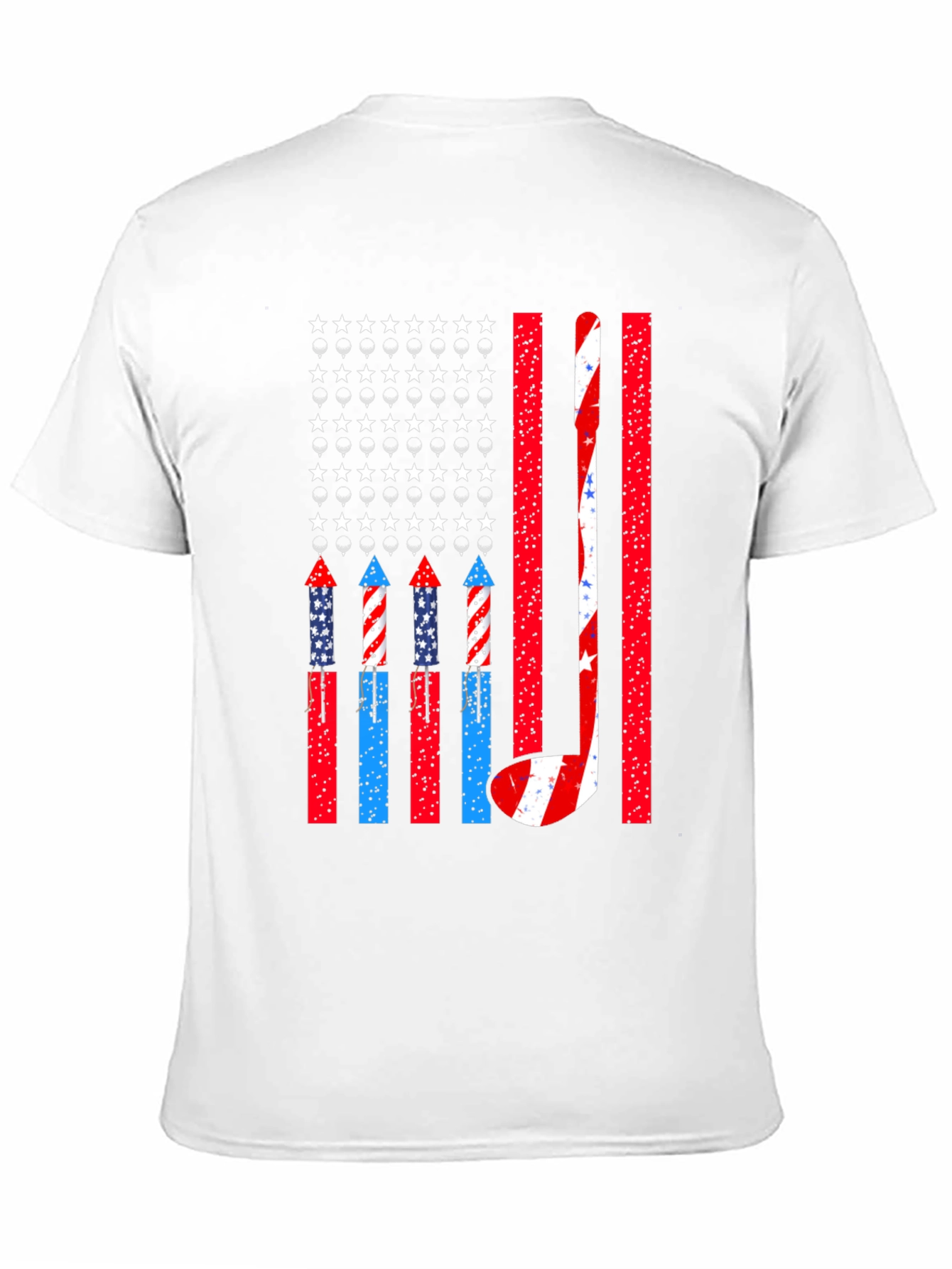 Patriotic Hockey USA Flag T-Shirt