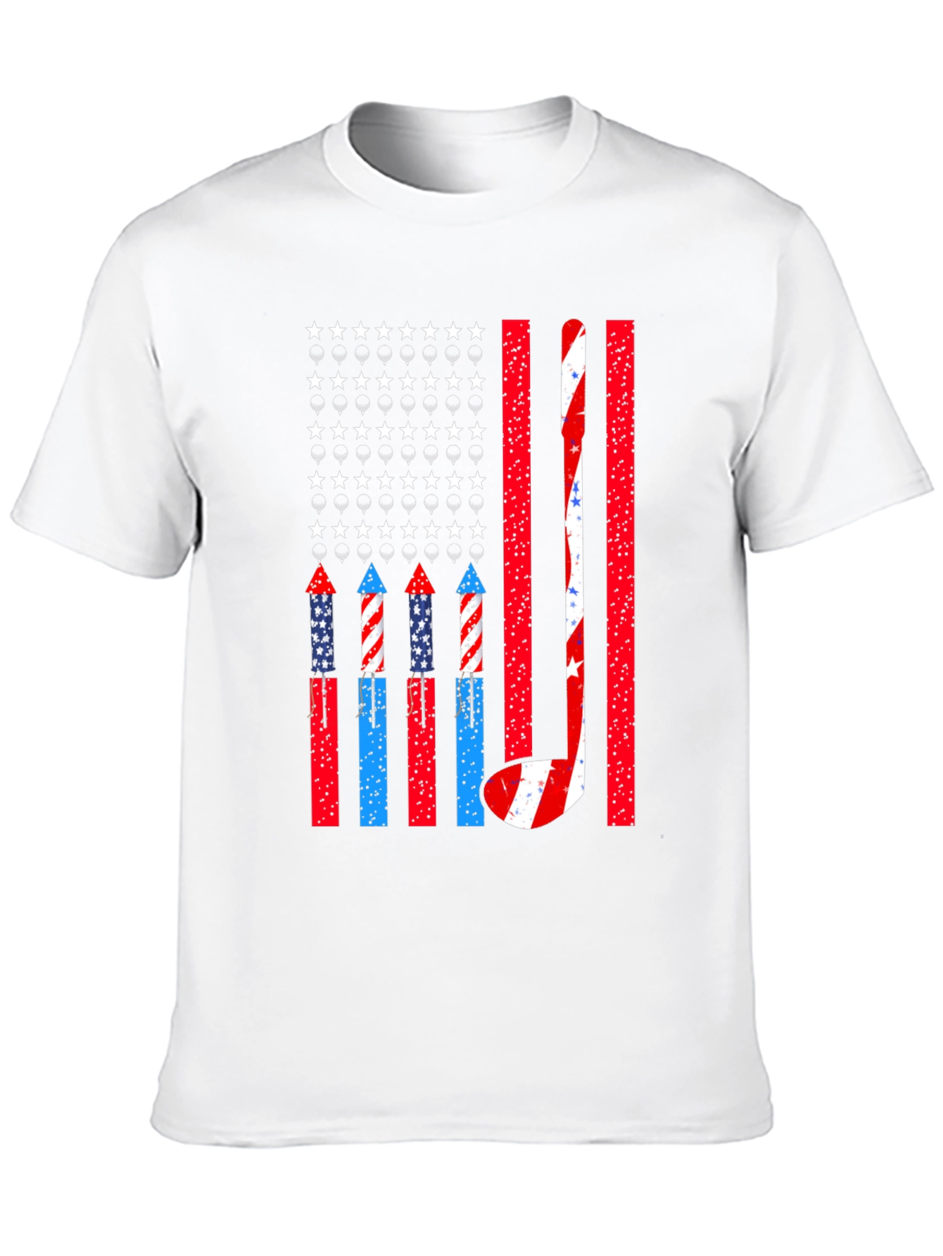 Patriotic Hockey USA Flag T-Shirt
