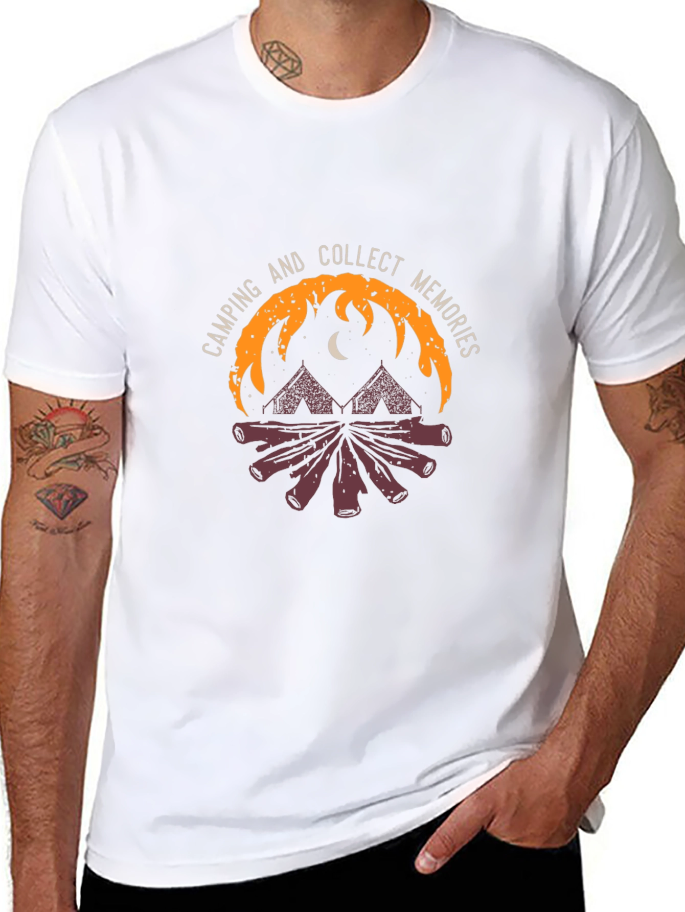 Camping Memories Black Graphic Tee