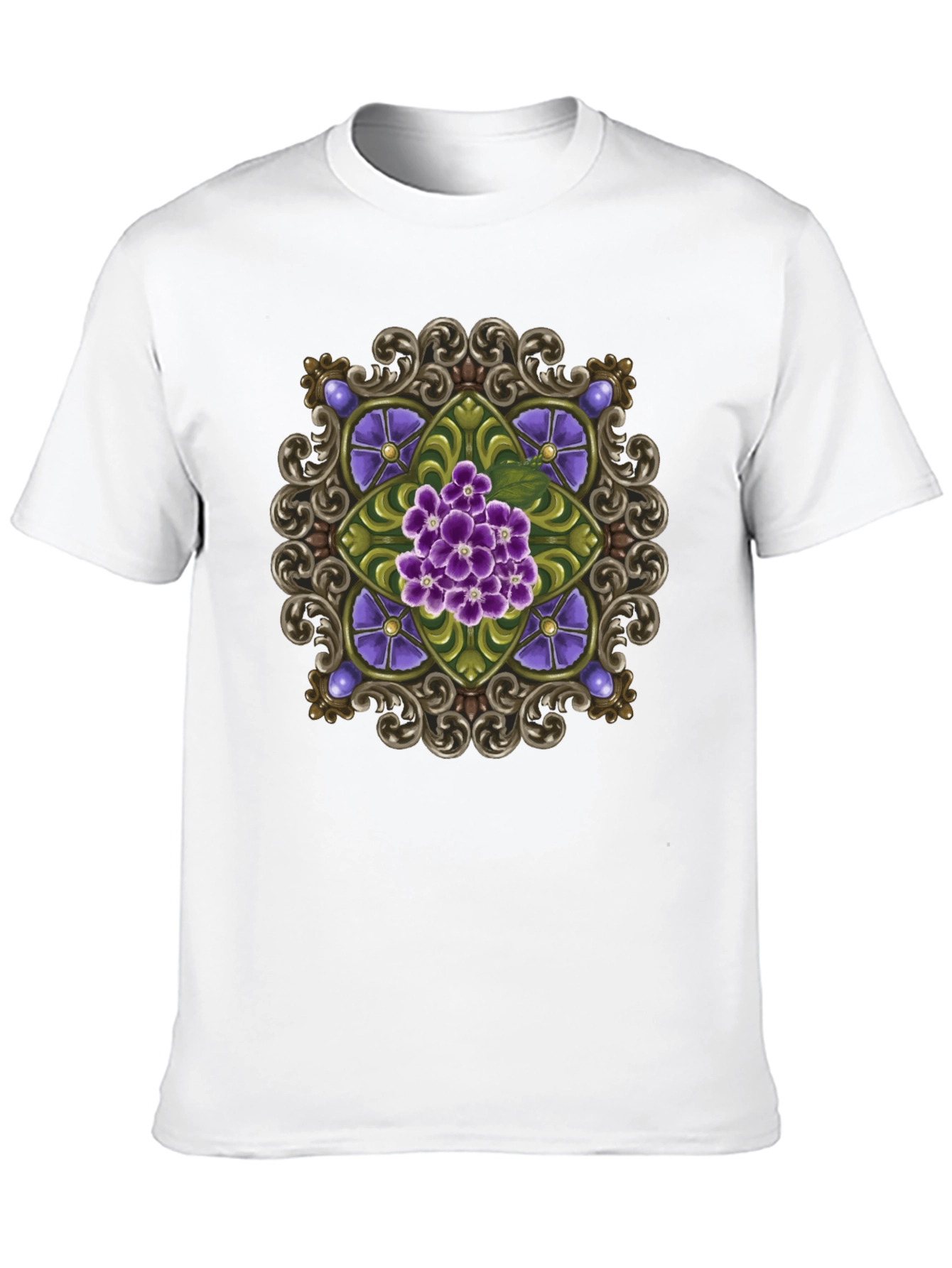 Floral Square Design Tee