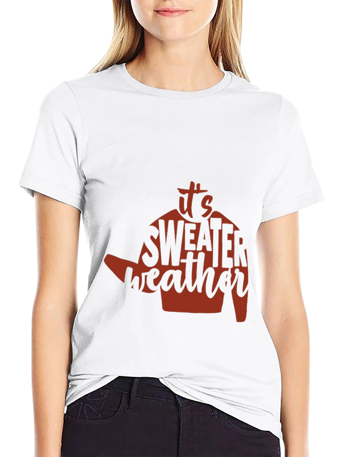 Its Sweater Weather T-Shirt - Cozy Season Apparel