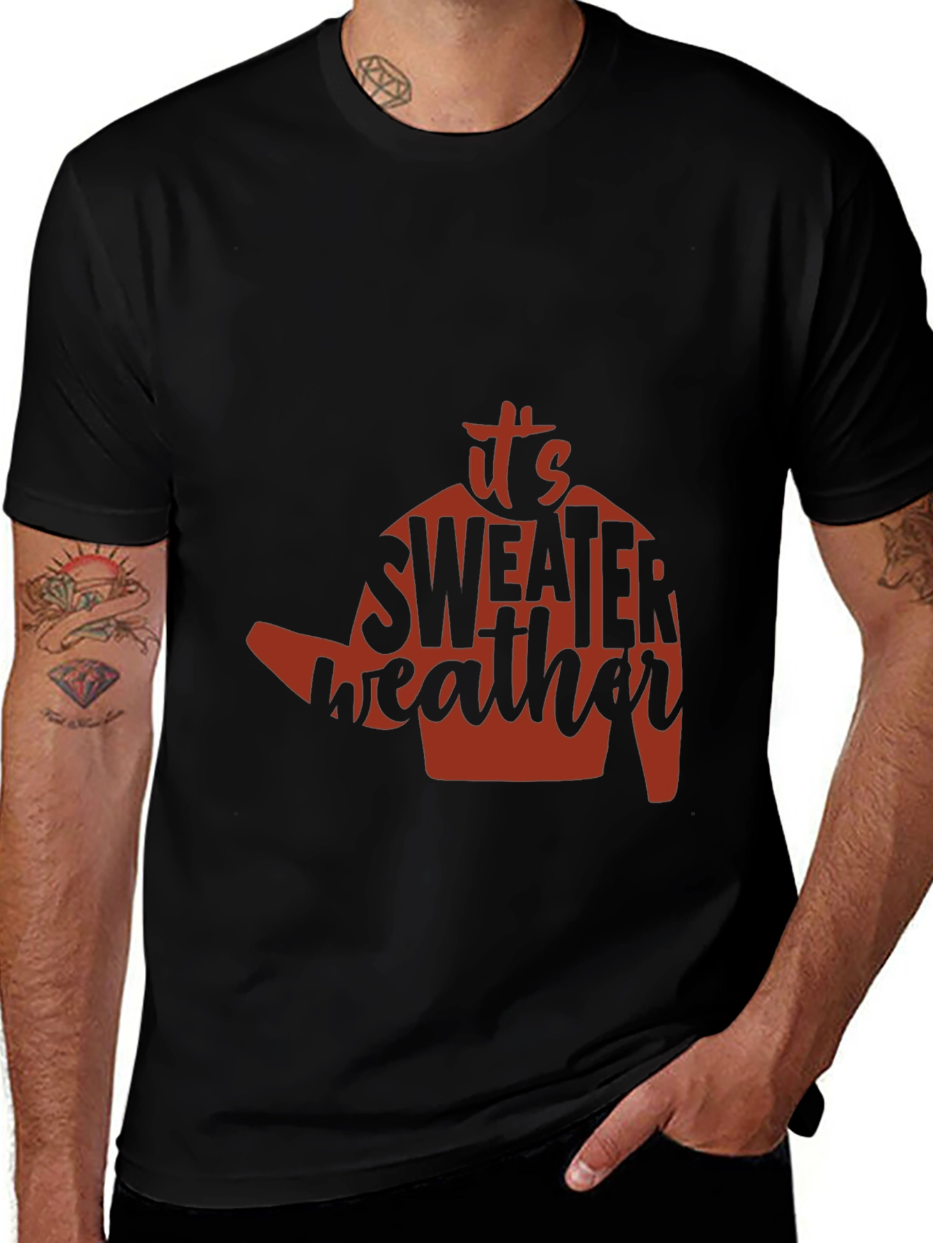 Its Sweater Weather T-Shirt - Cozy Season Apparel