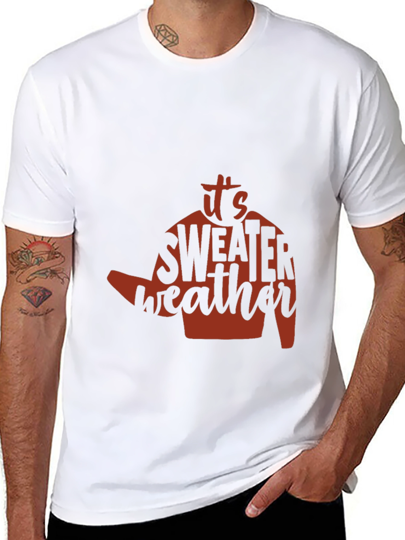 Its Sweater Weather T-Shirt - Cozy Season Apparel