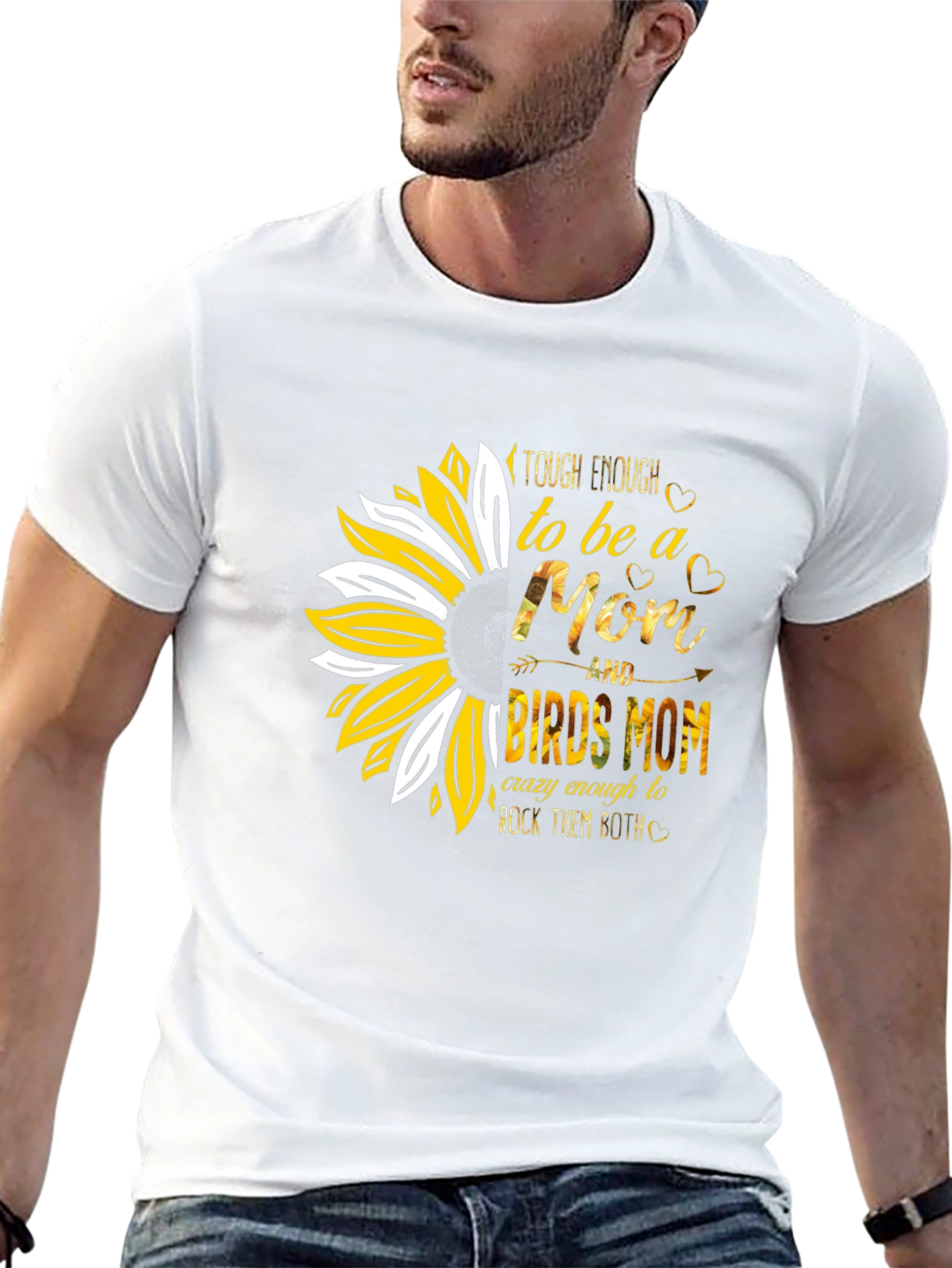 Tough Enough Mom & Birds Mom Graphic Tee