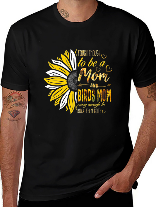 Tough Enough Mom & Birds Mom Graphic Tee