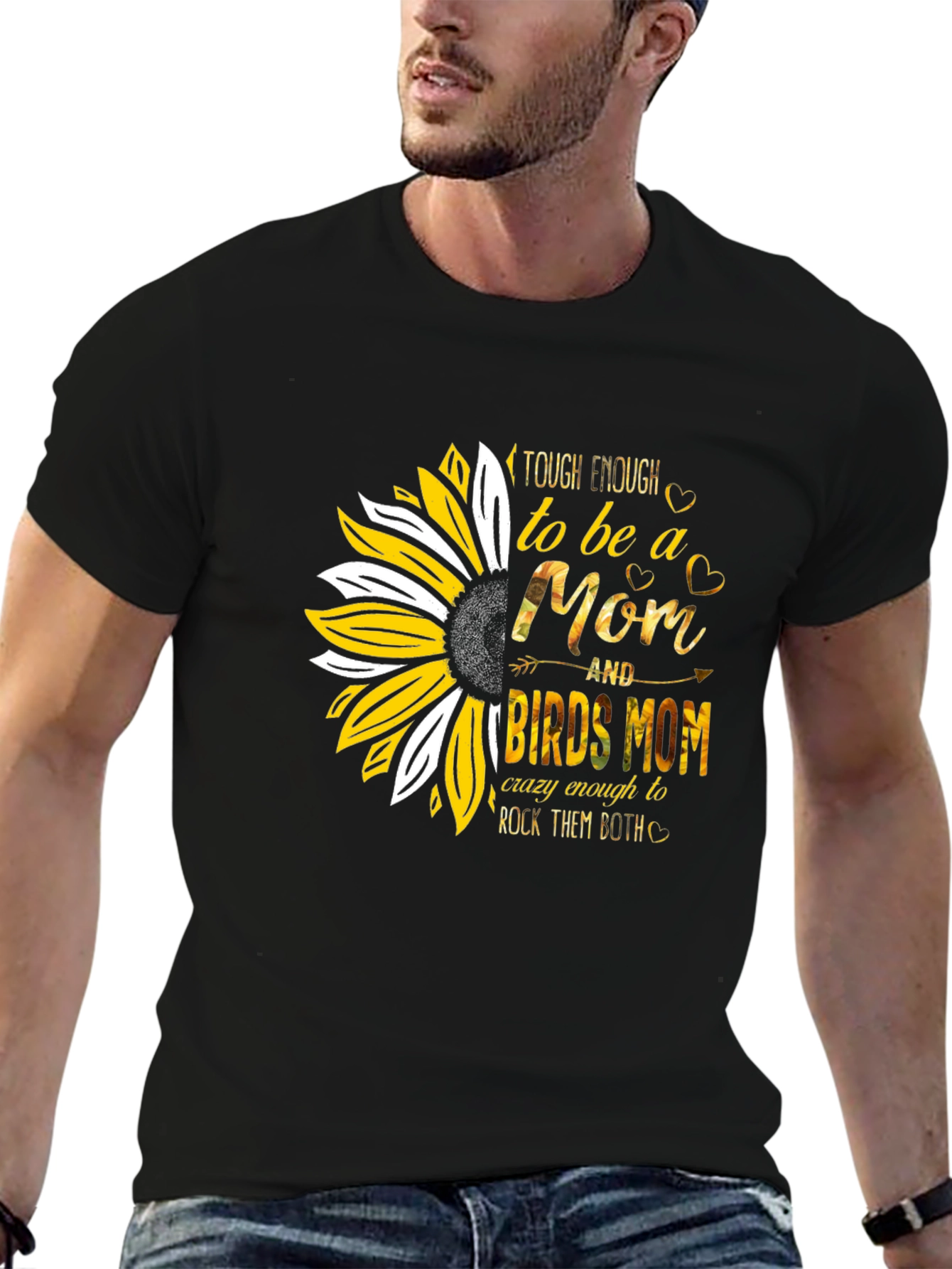 Tough Enough Mom & Birds Mom Graphic Tee