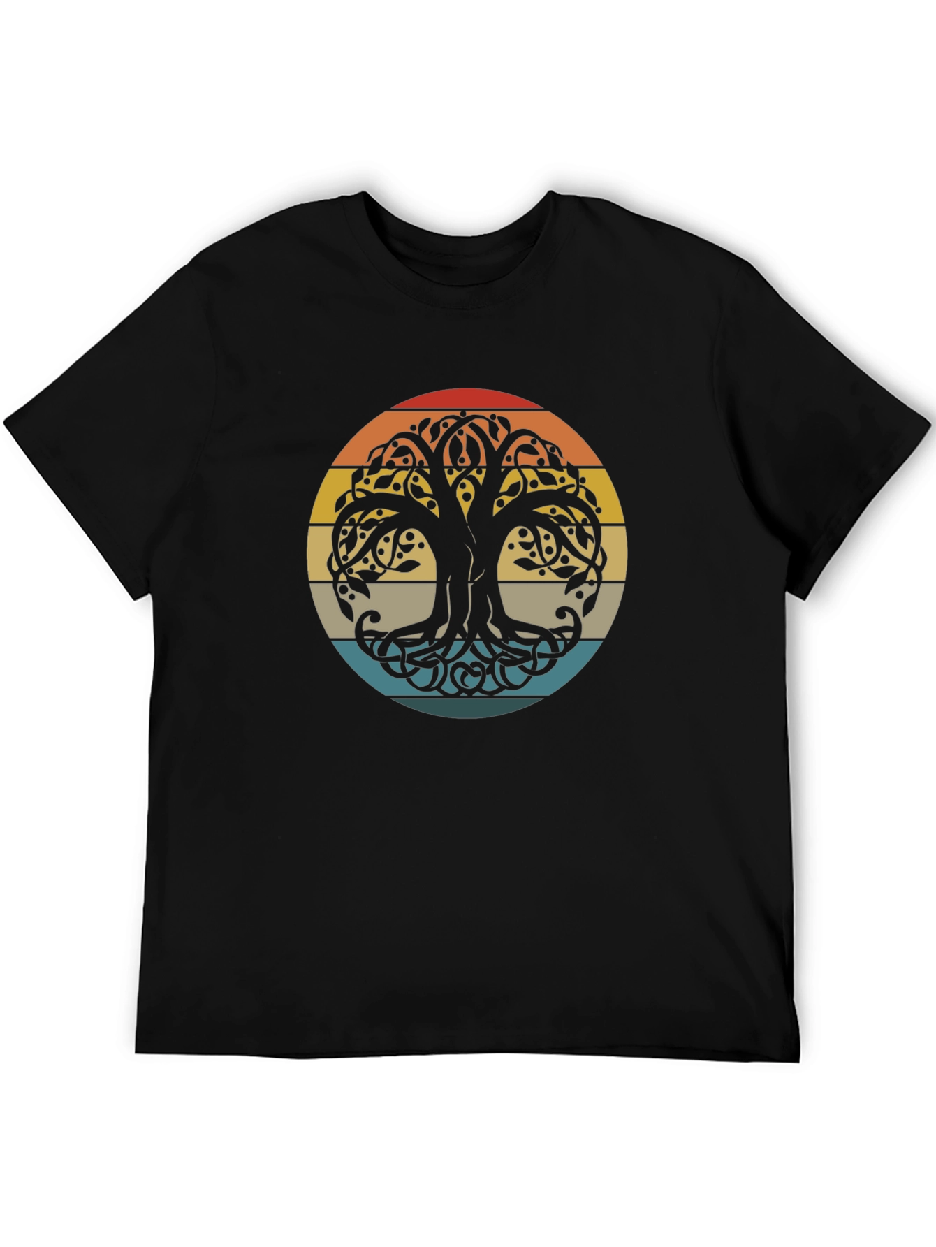 Yggdrasil Tree of Life Black T-Shirt