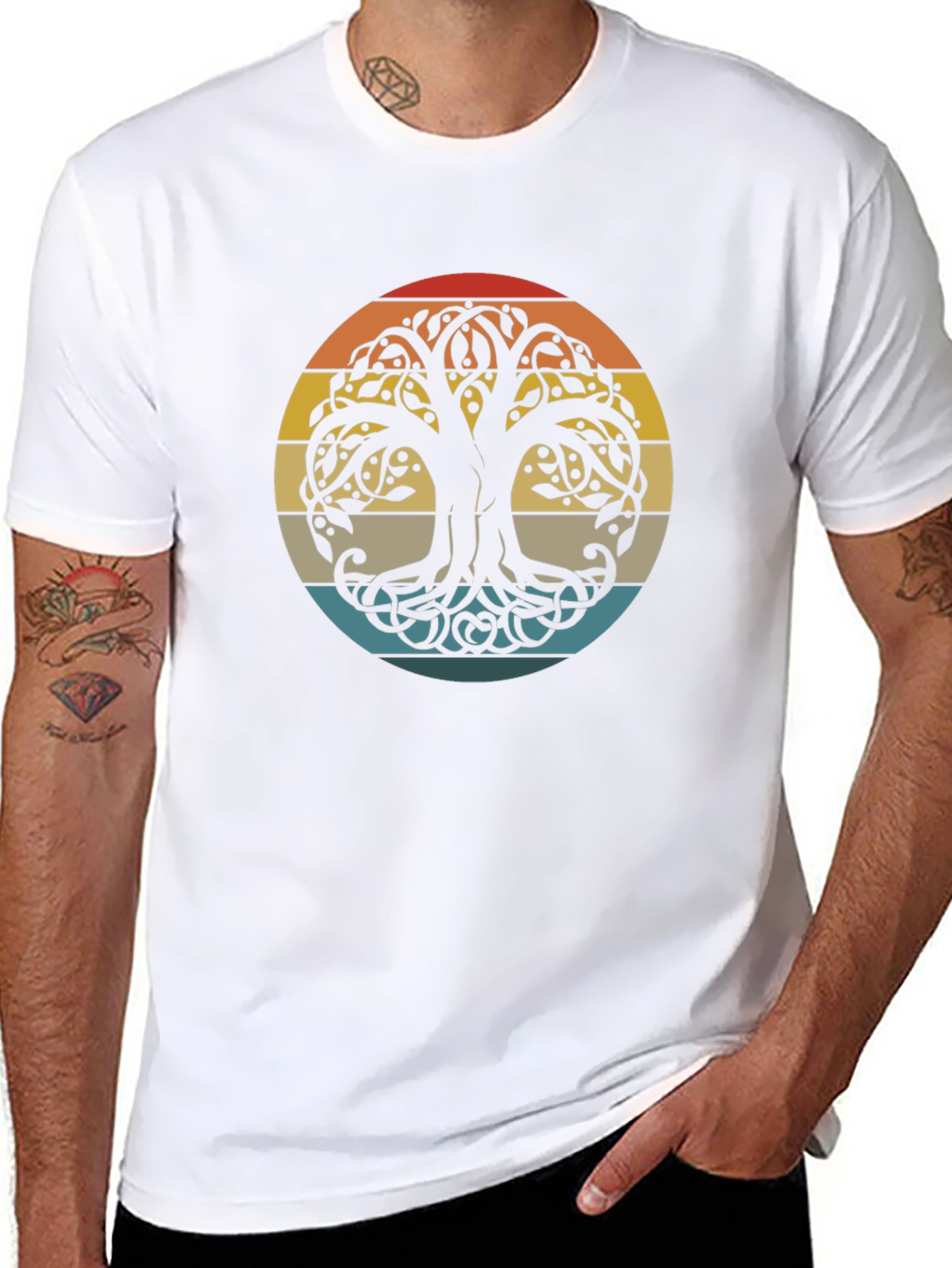 Yggdrasil Tree of Life Black T-Shirt