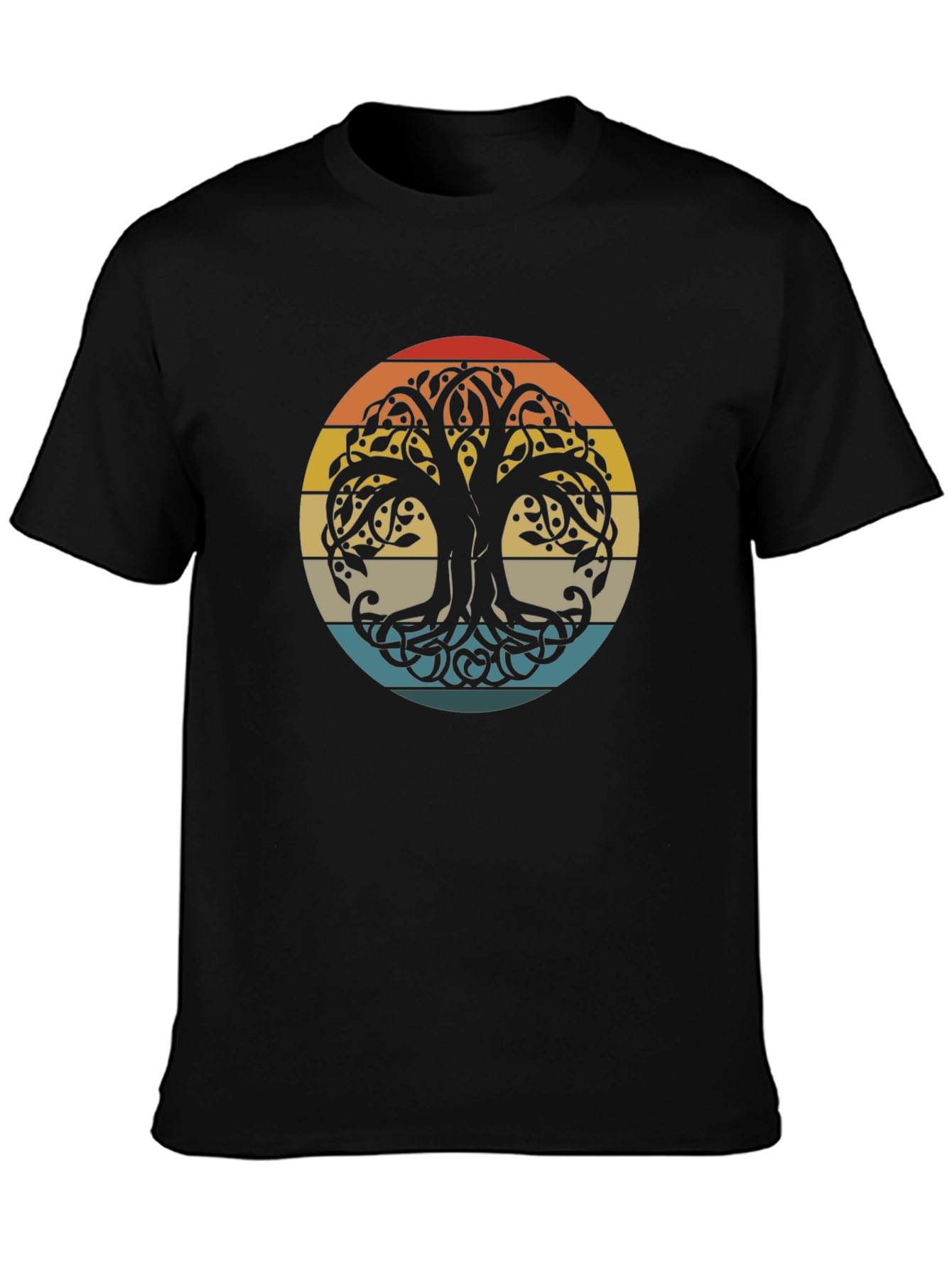 Yggdrasil Tree of Life Black T-Shirt