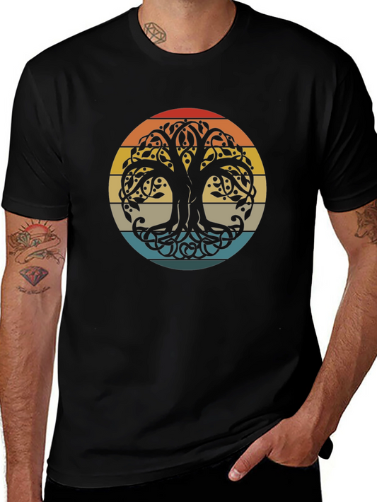 Yggdrasil Tree of Life Black T-Shirt