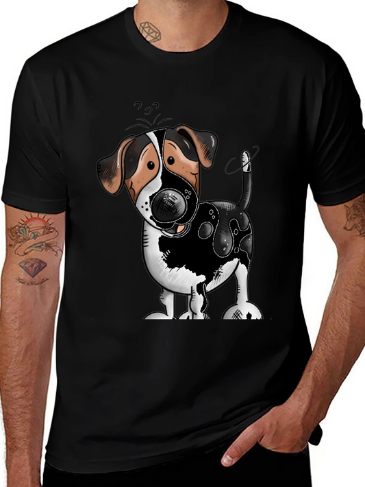 Cute Dog Cartoon Graphic T-Shirt