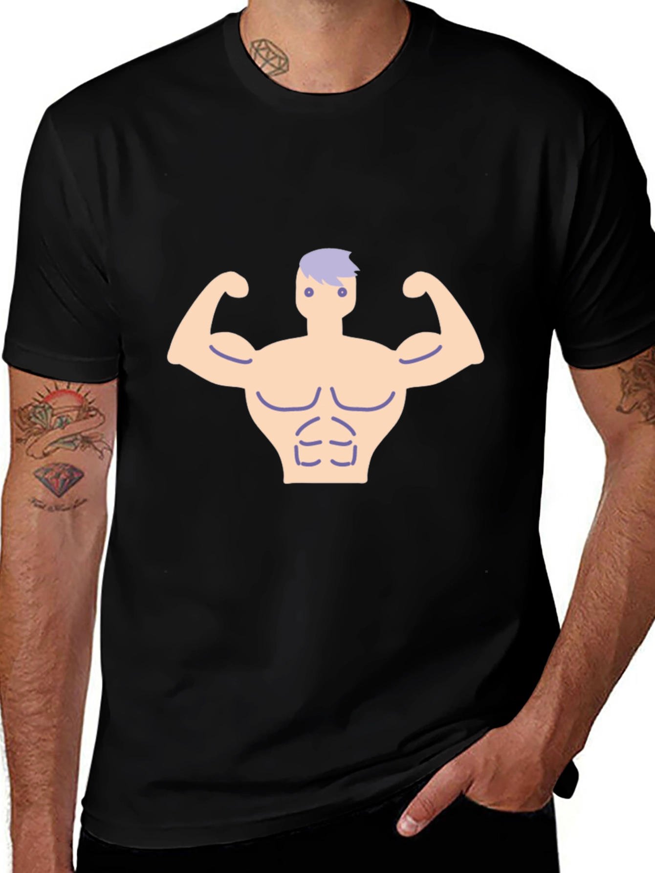 Funny Bodybuilder Graphic Tee