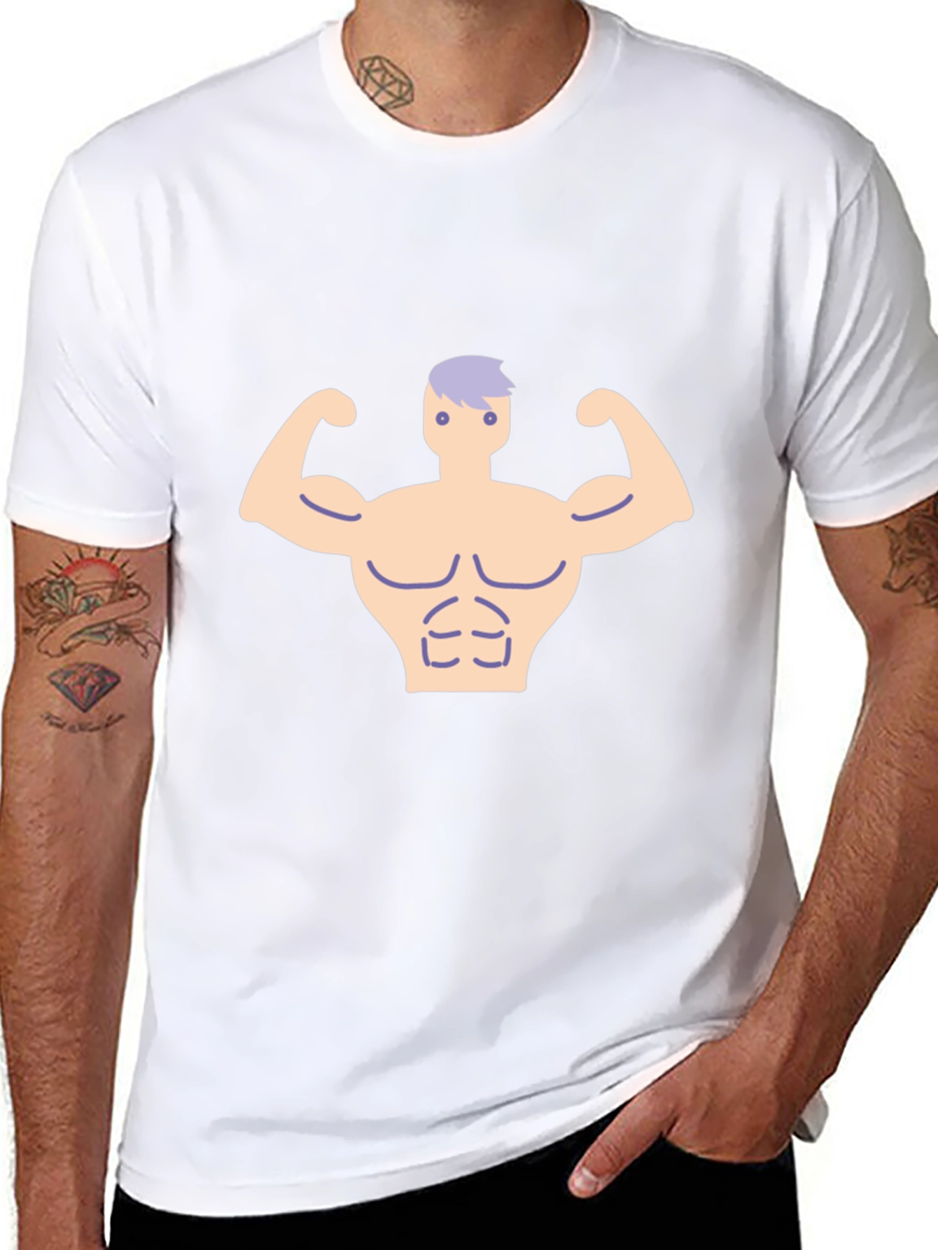 Funny Bodybuilder Graphic Tee