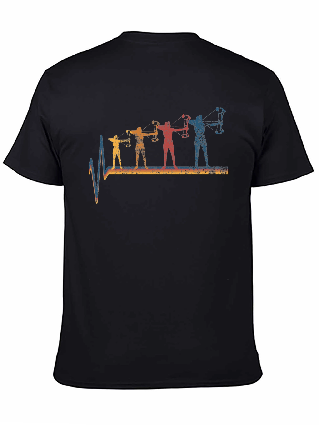 Archery Heartbeat T-Shirt - Retro Bow Hunting Tee