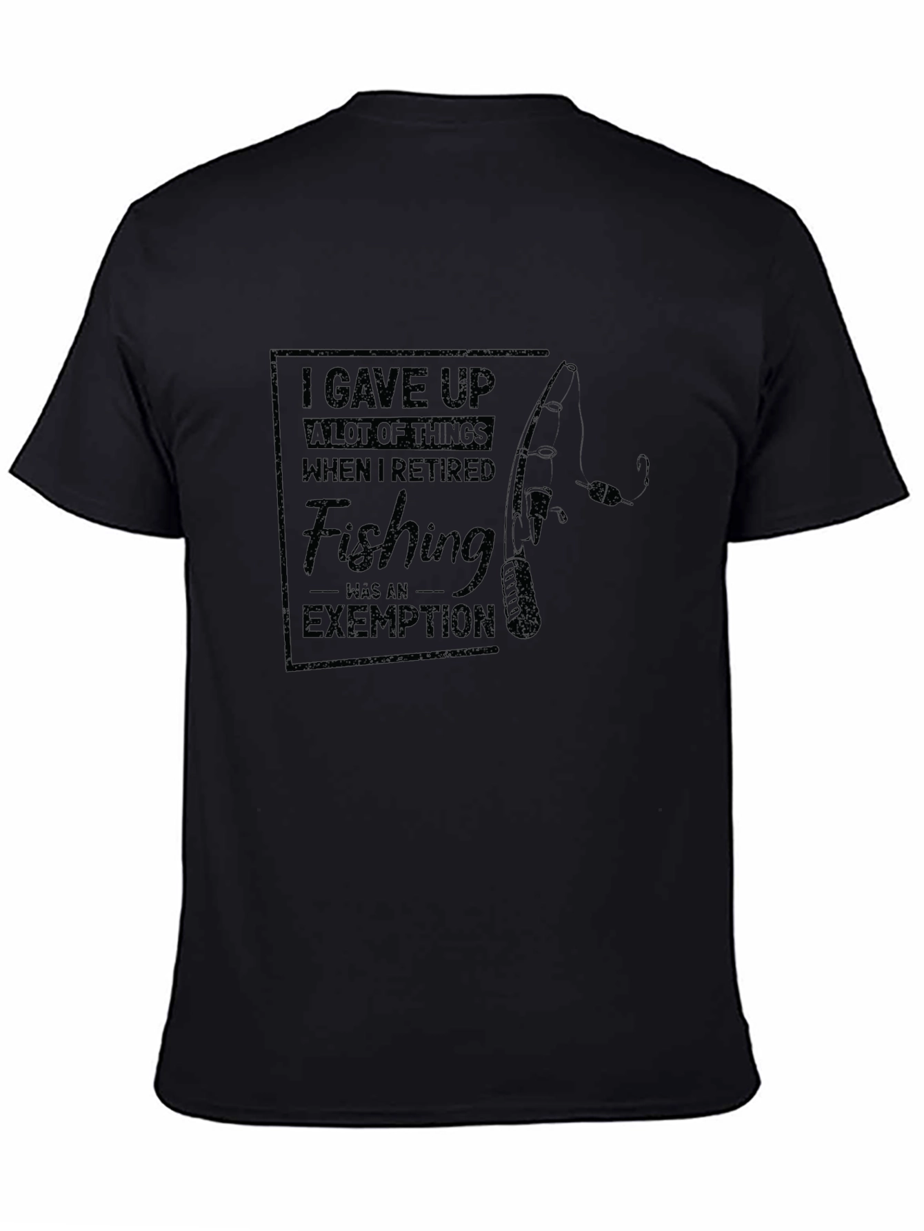 Retired Fishing Exemption Graphic Tee