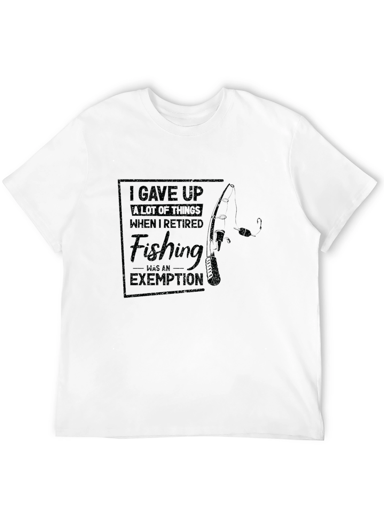 Retired Fishing Exemption Graphic Tee