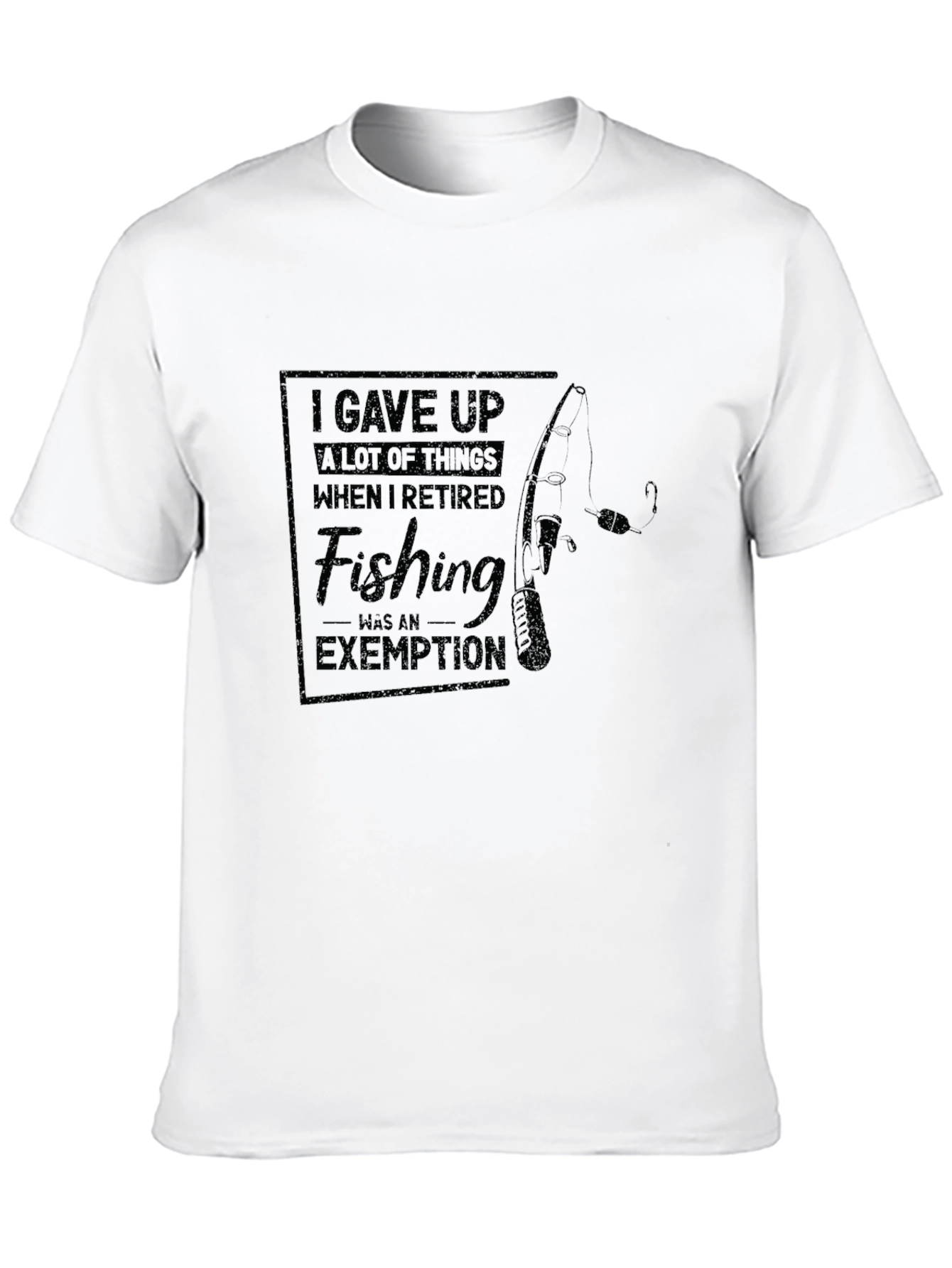 Retired Fishing Exemption Graphic Tee
