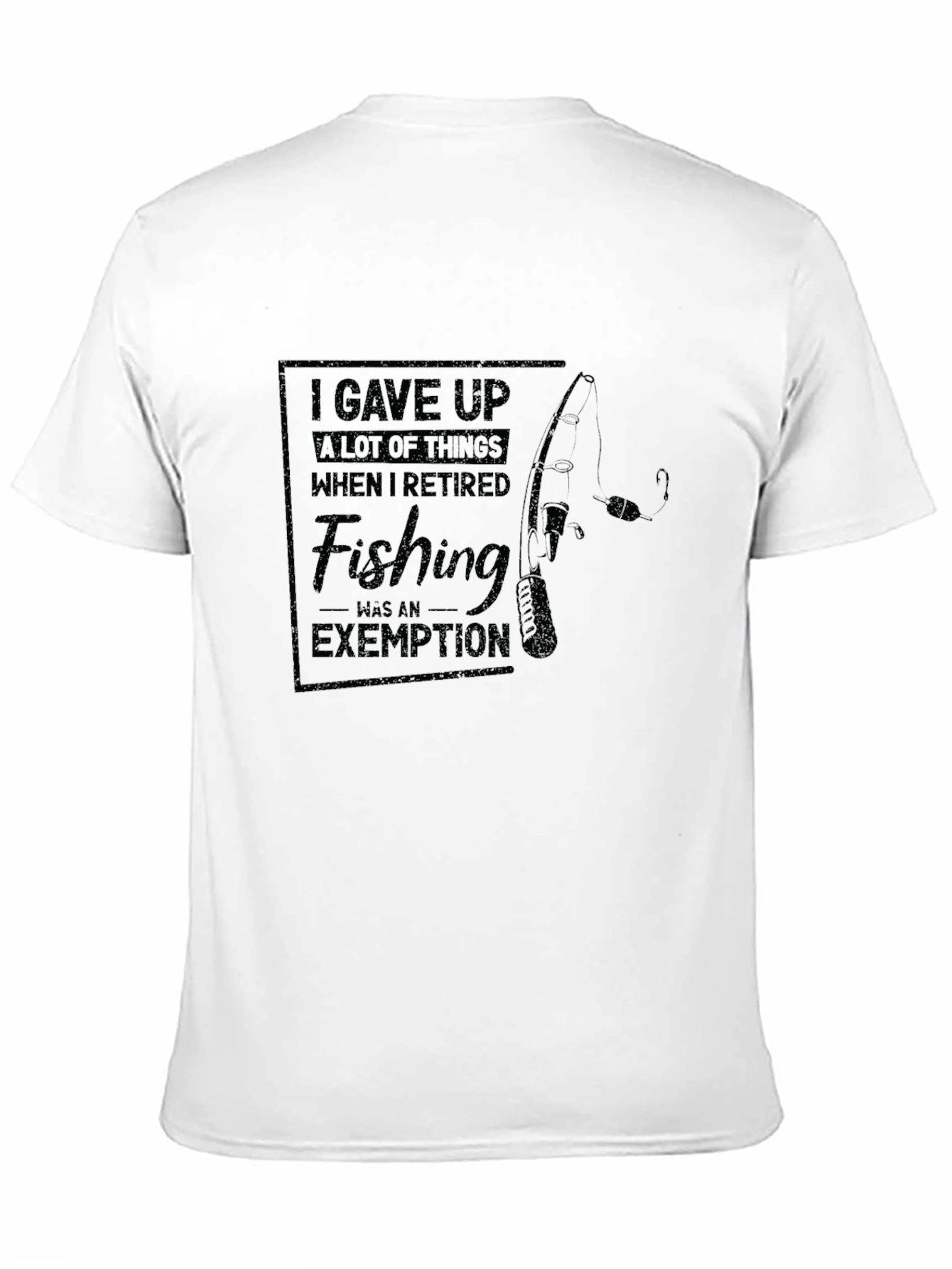Retired Fishing Exemption Graphic Tee