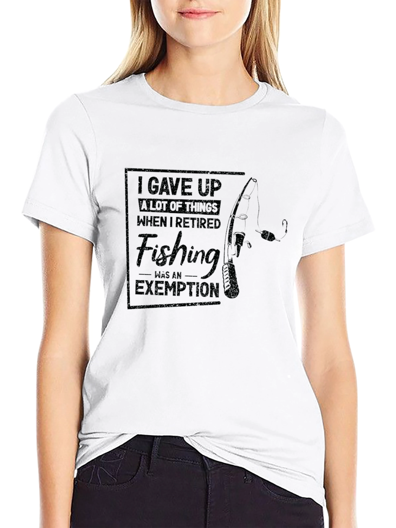 Retired Fishing Exemption Graphic Tee