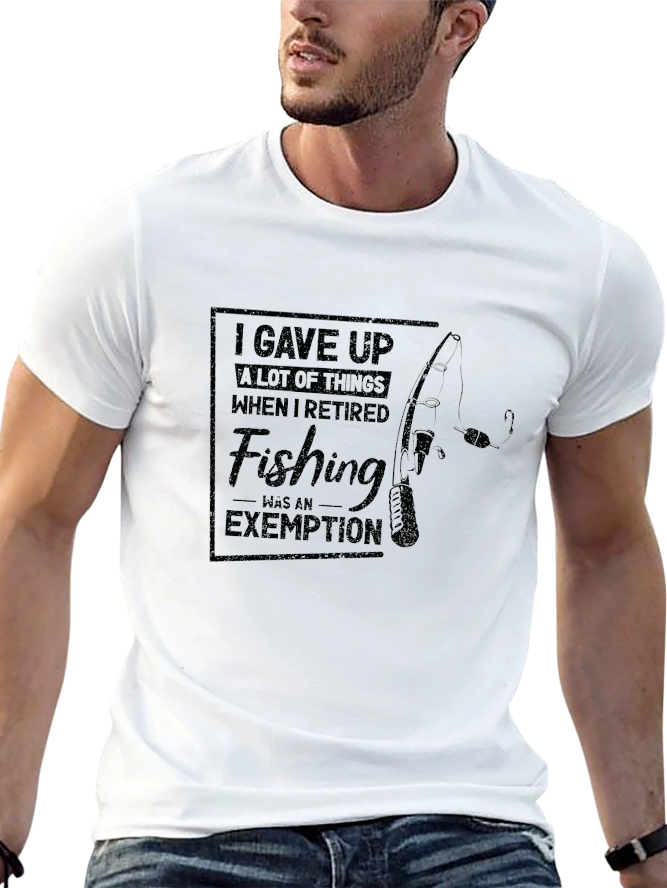 Retired Fishing Exemption Graphic Tee