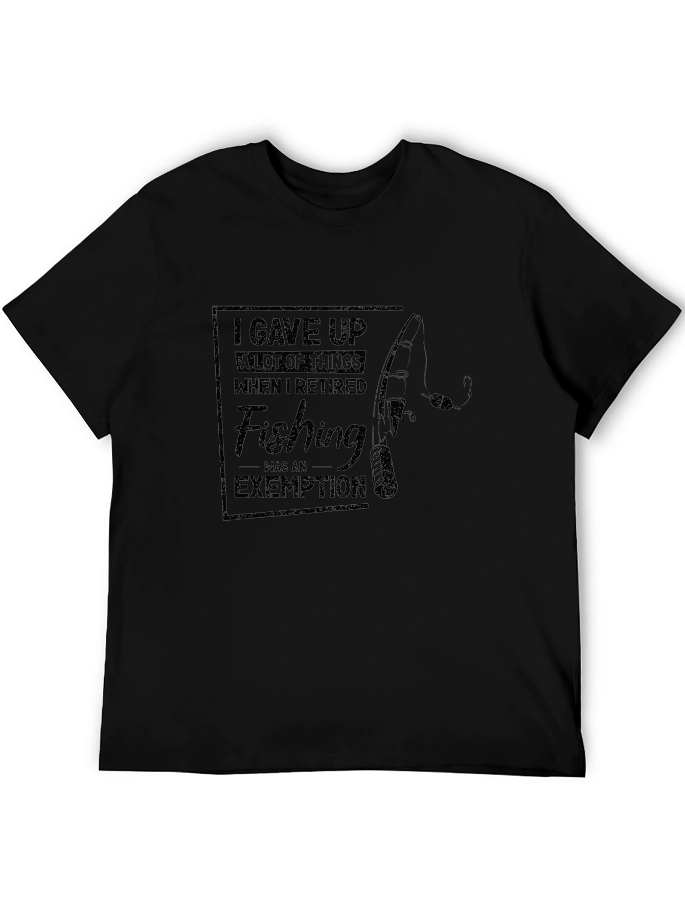 Retired Fishing Exemption Graphic Tee