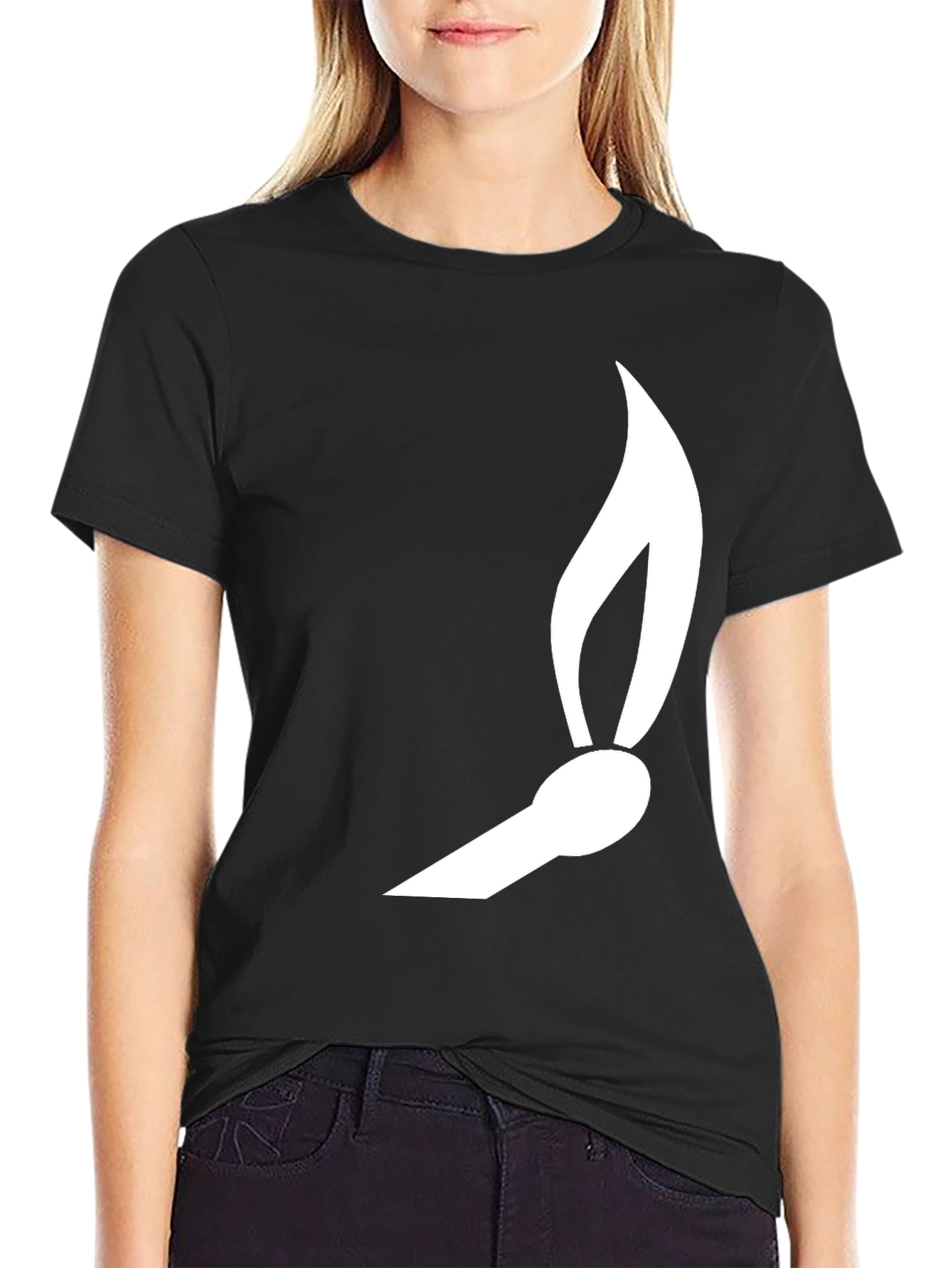 Match Flame Graphic Tee - Black Cotton Comfort