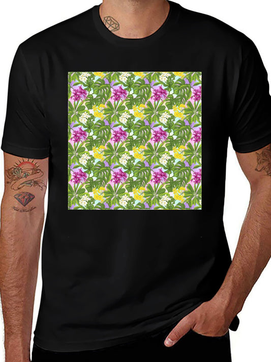 Tropical Floral Print T-Shirt