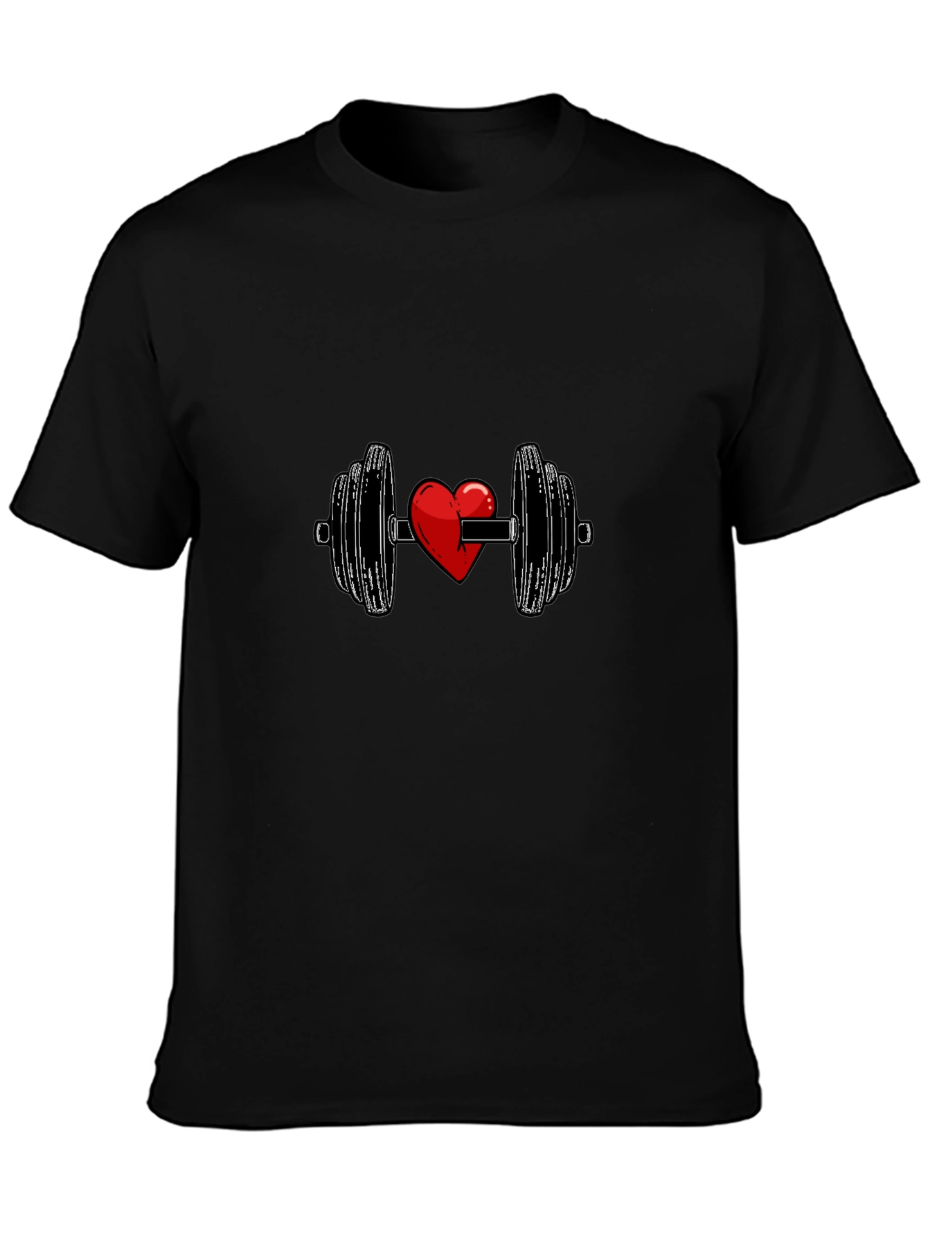 Heart Lift Black T-Shirt