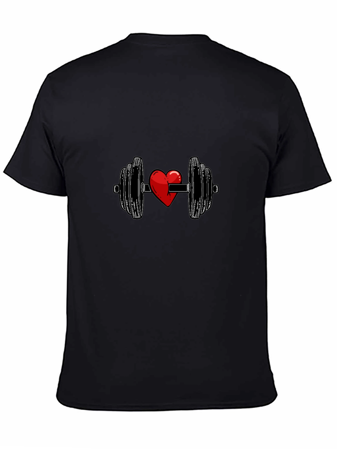 Heart Lift Black T-Shirt