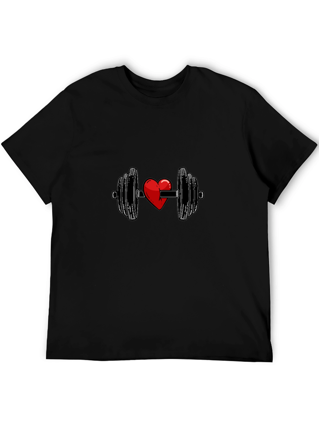 Heart Lift Black T-Shirt