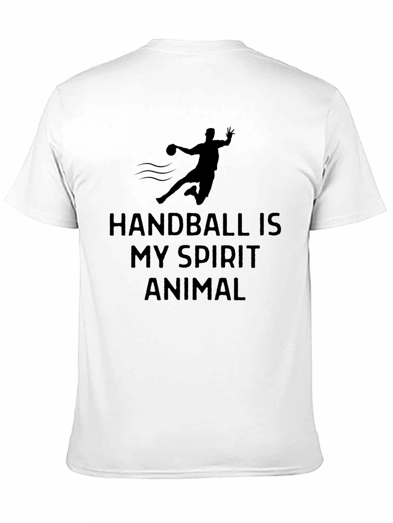 Handball Is My Spirit Animal Black T-Shirt