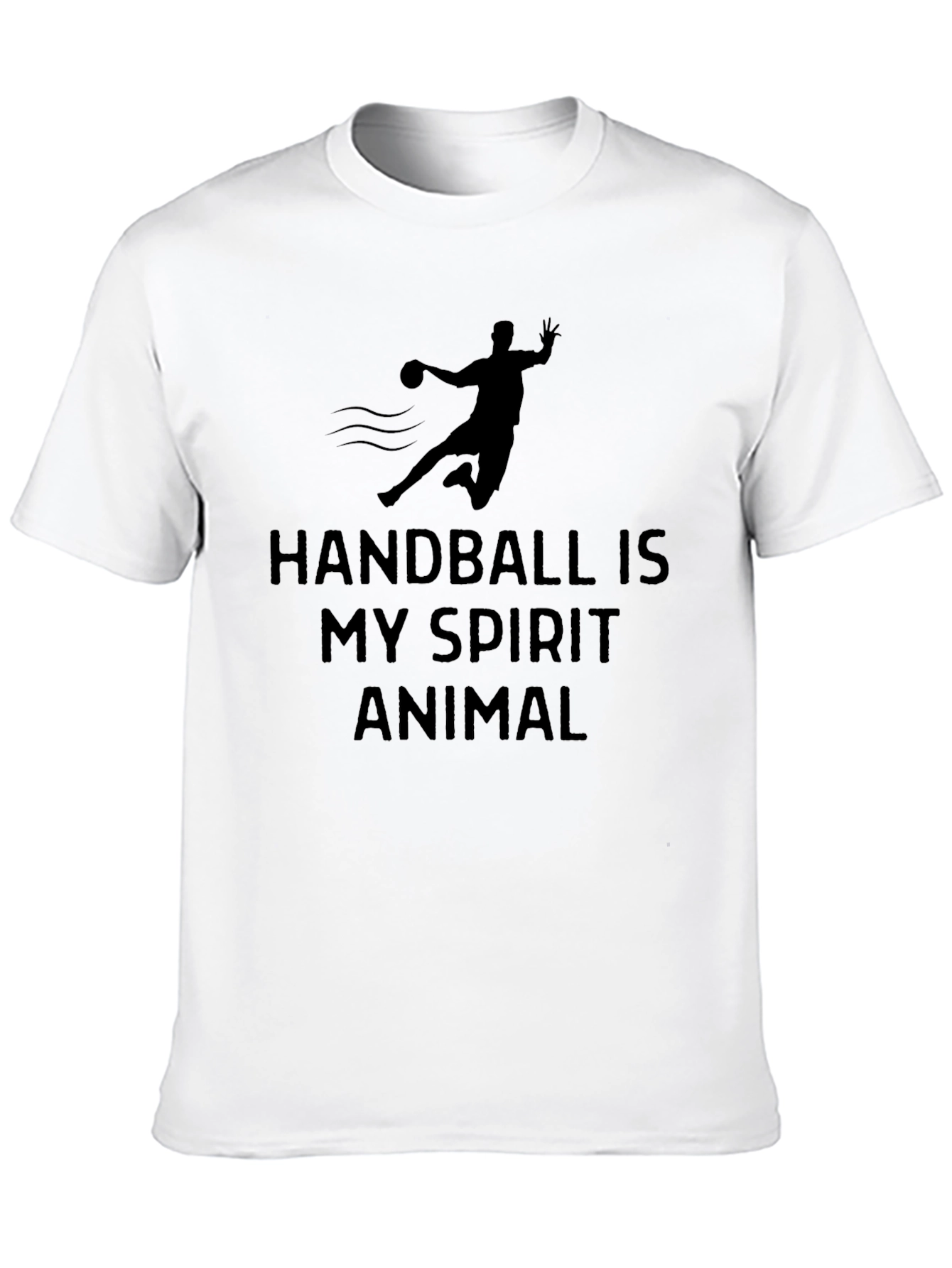 Handball Is My Spirit Animal Black T-Shirt
