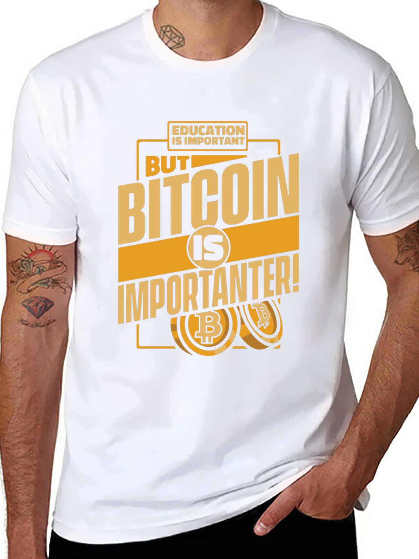 Bitcoin Is Importanter Black T-Shirt