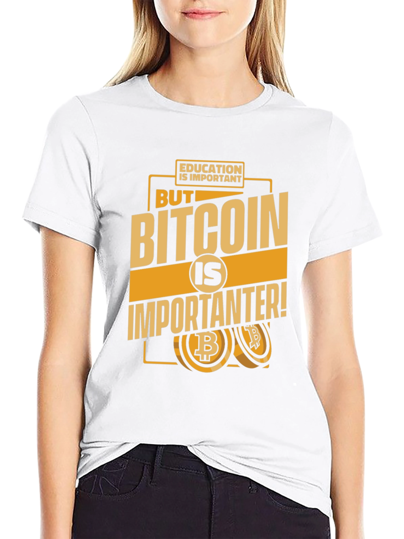 Bitcoin Is Importanter Black T-Shirt