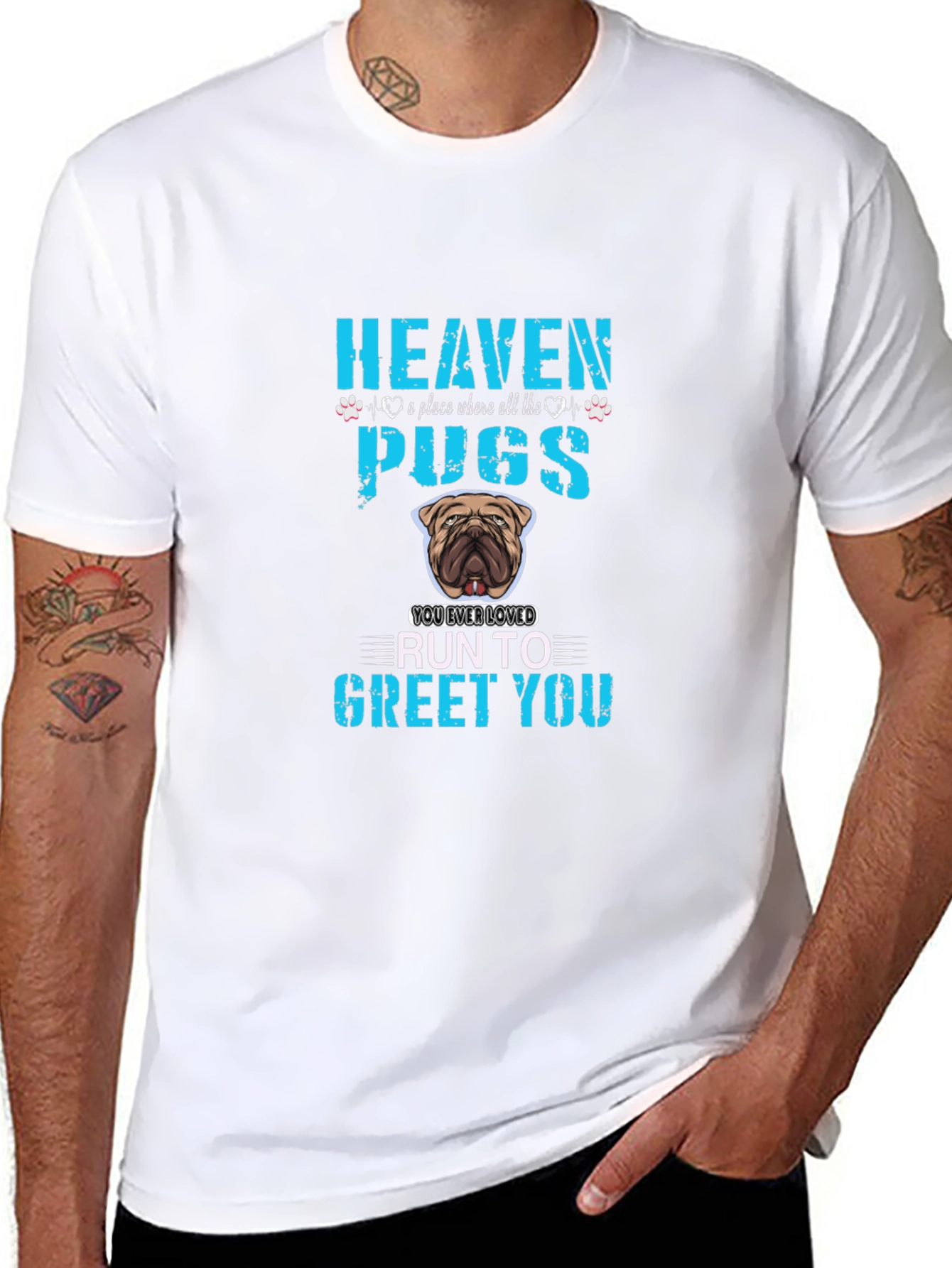 Heaven Pugs T-Shirt